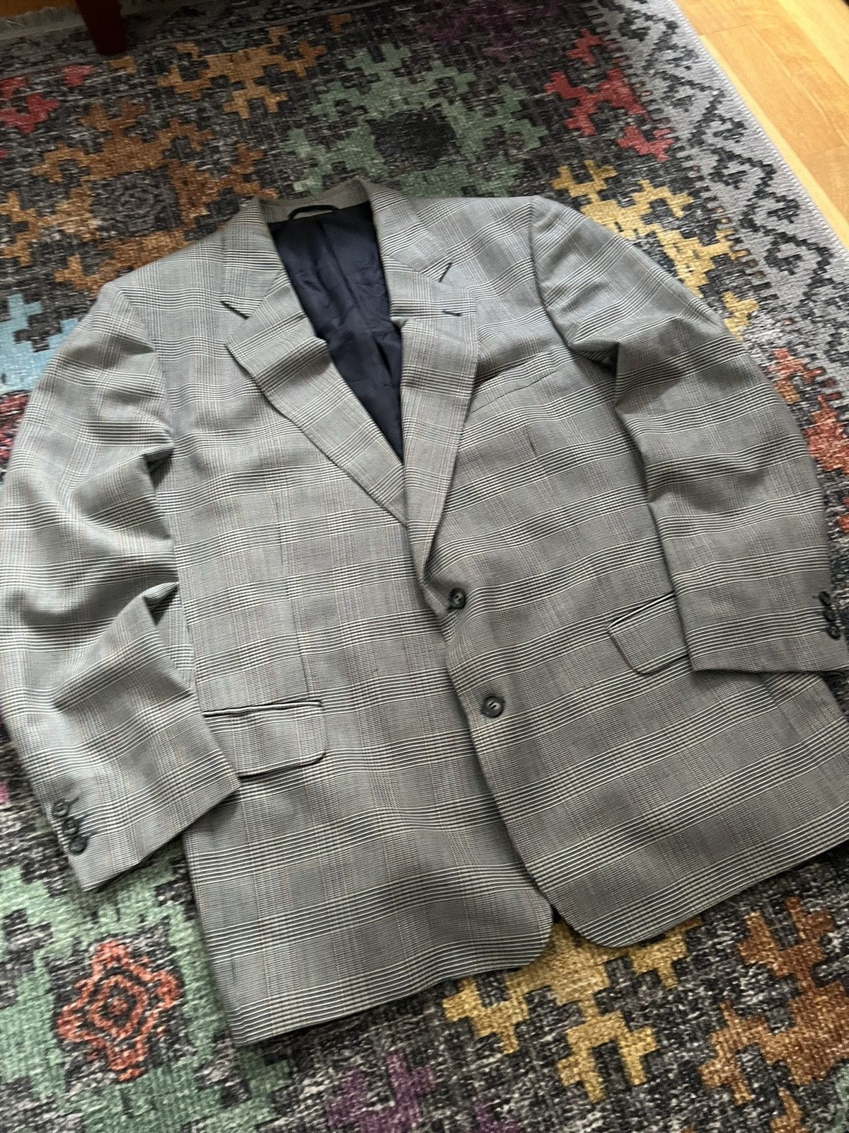 Burberry × Vintage ‼️VINTAGE BURBERRY 100%WOOL/VISCOSE ARCHIVAL BLAZER‼️ Size 46R - 7 Thumbnail
