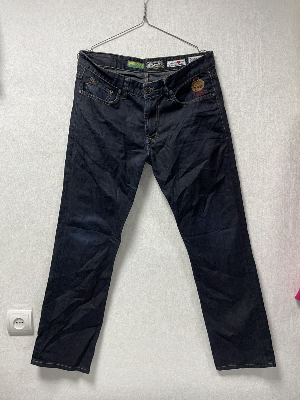 Frankie Morello Blue Cotton Women Jeans