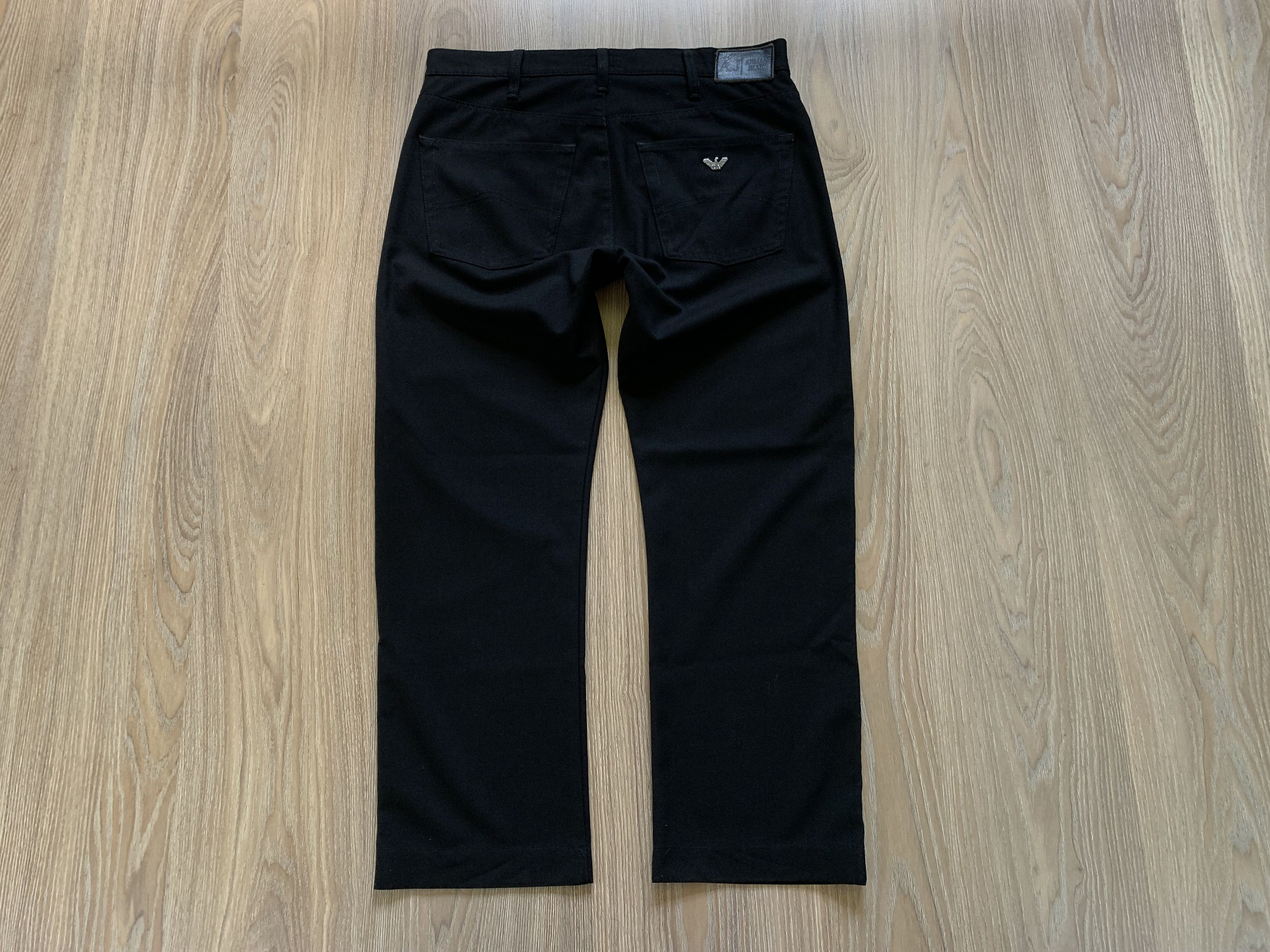 Giorgio Armani Vintage Armani Jeans Comfort Fit Stretch Black Casual Pants Size US 34 / EU 50 - 3 Thumbnail