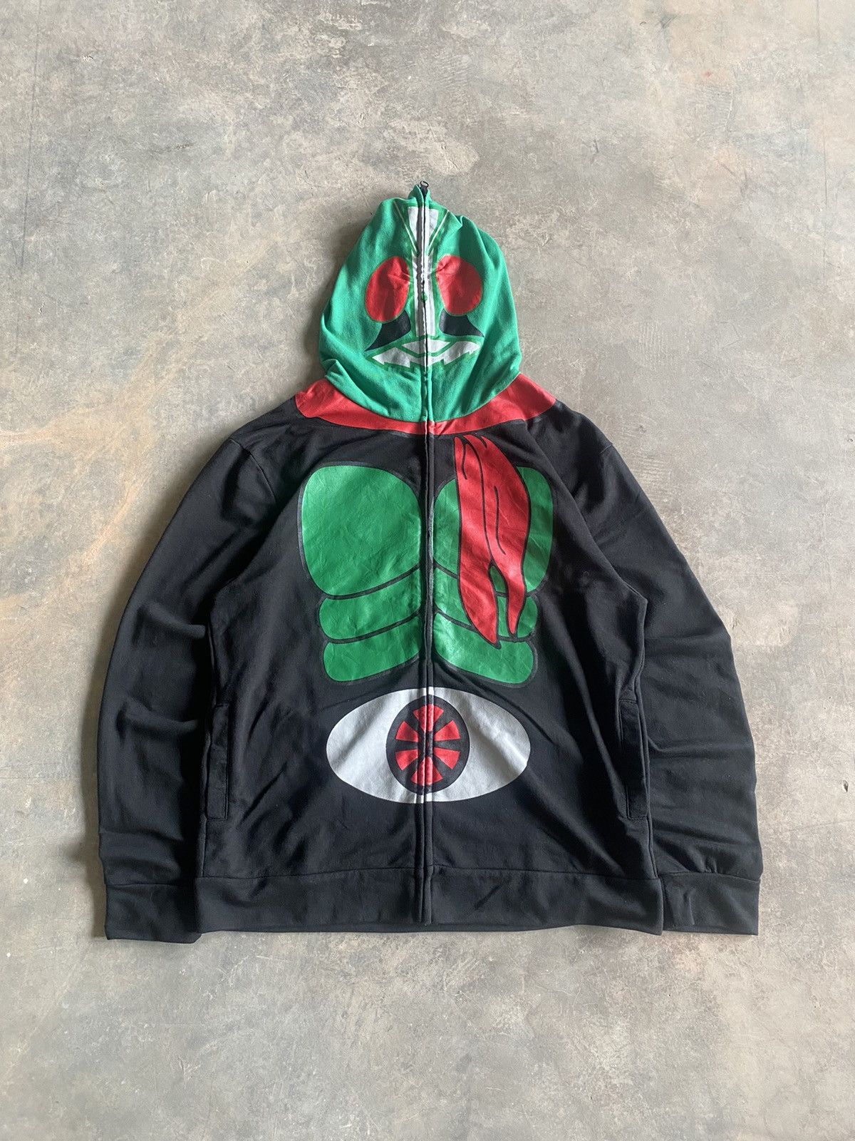 Anime × Japanese Brand BANDAI MASKED RIDER FULL ZIP COSPLAY 90s ANIME Size US M / EU 48-50 / 2 - 1 Thumbnail