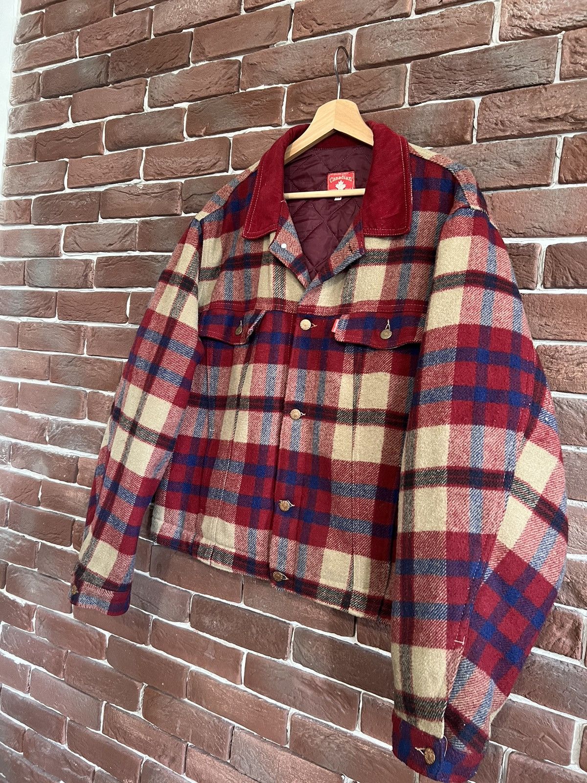 Flannel × Japanese Brand × Vintage VINTAGE Wool FLANNEL JACKET TARTAN BAYLEAF AMERICAN 54 Size US L / EU 52-54 / 3 - 4 Thumbnail