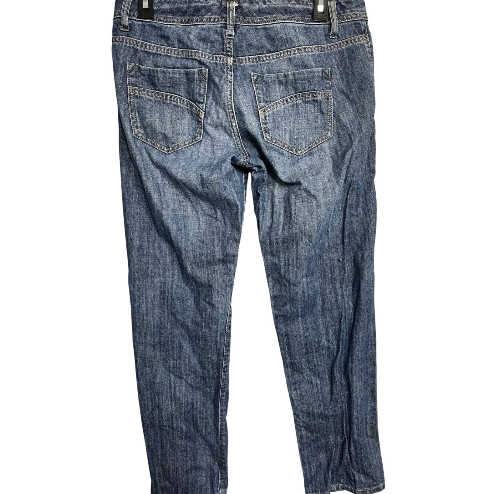 Vintage CAbi Jeans Women Size 4 Dark Wash Denim Straight Leg 100% Cotton Blue Size 27" / US 4 / IT 40 - 2 Thumbnail