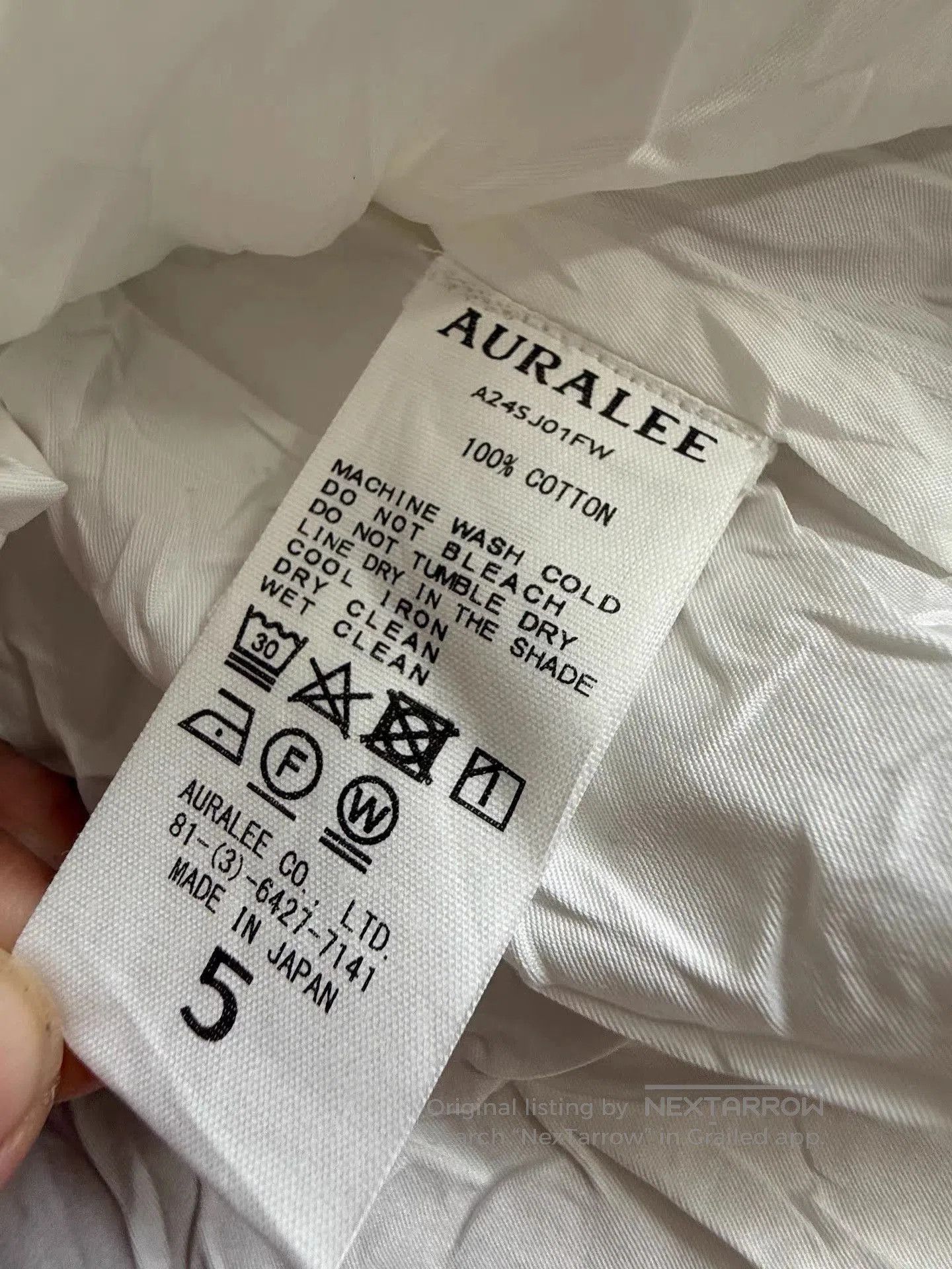 Auralee White Long Sleeve Button-Up Shirt XXL. Size US XXL / EU 58 / 5 - 9 Thumbnail