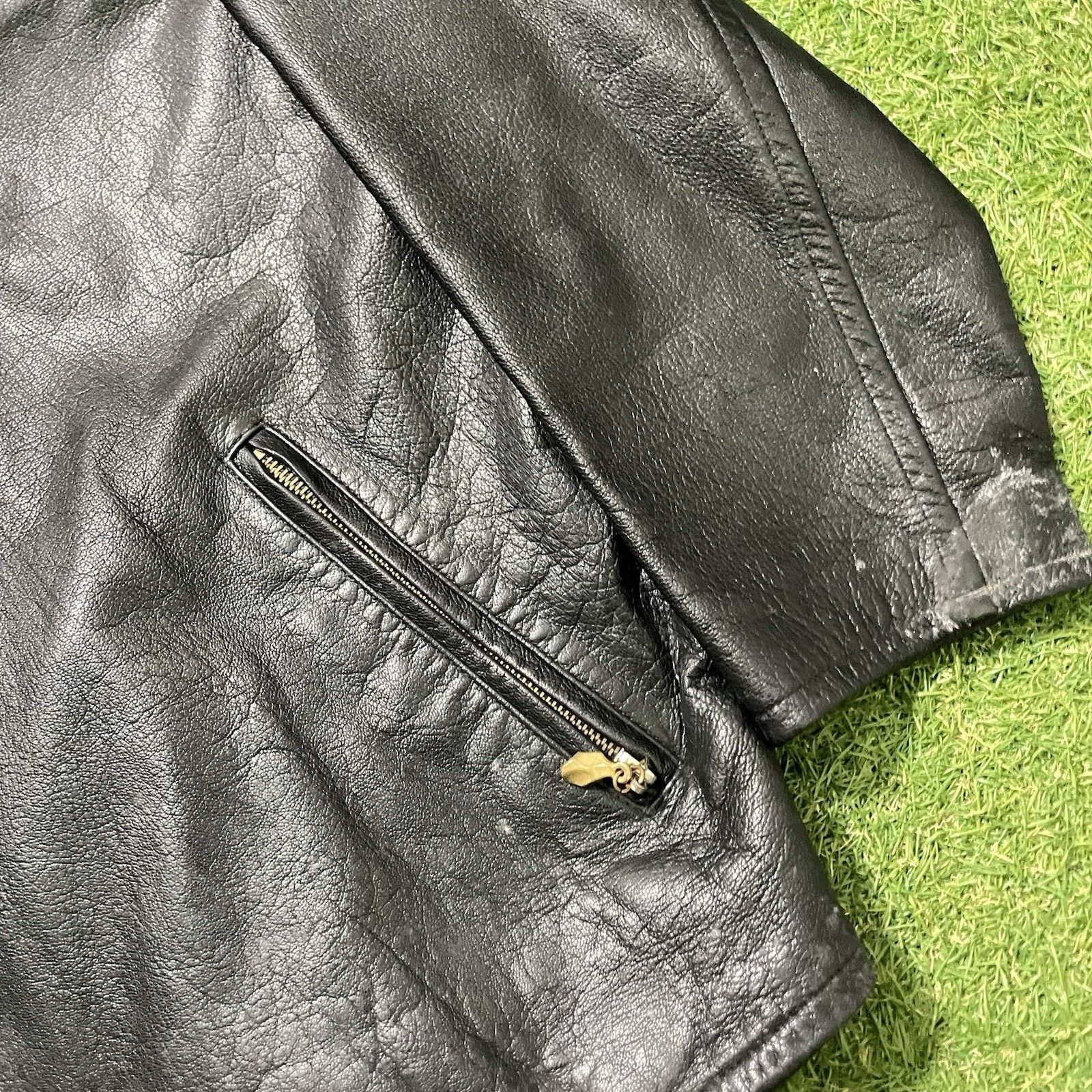 Donna Karan Biker Jacket S Black Soft Full Leather Moto, Women's — image 5 of 6