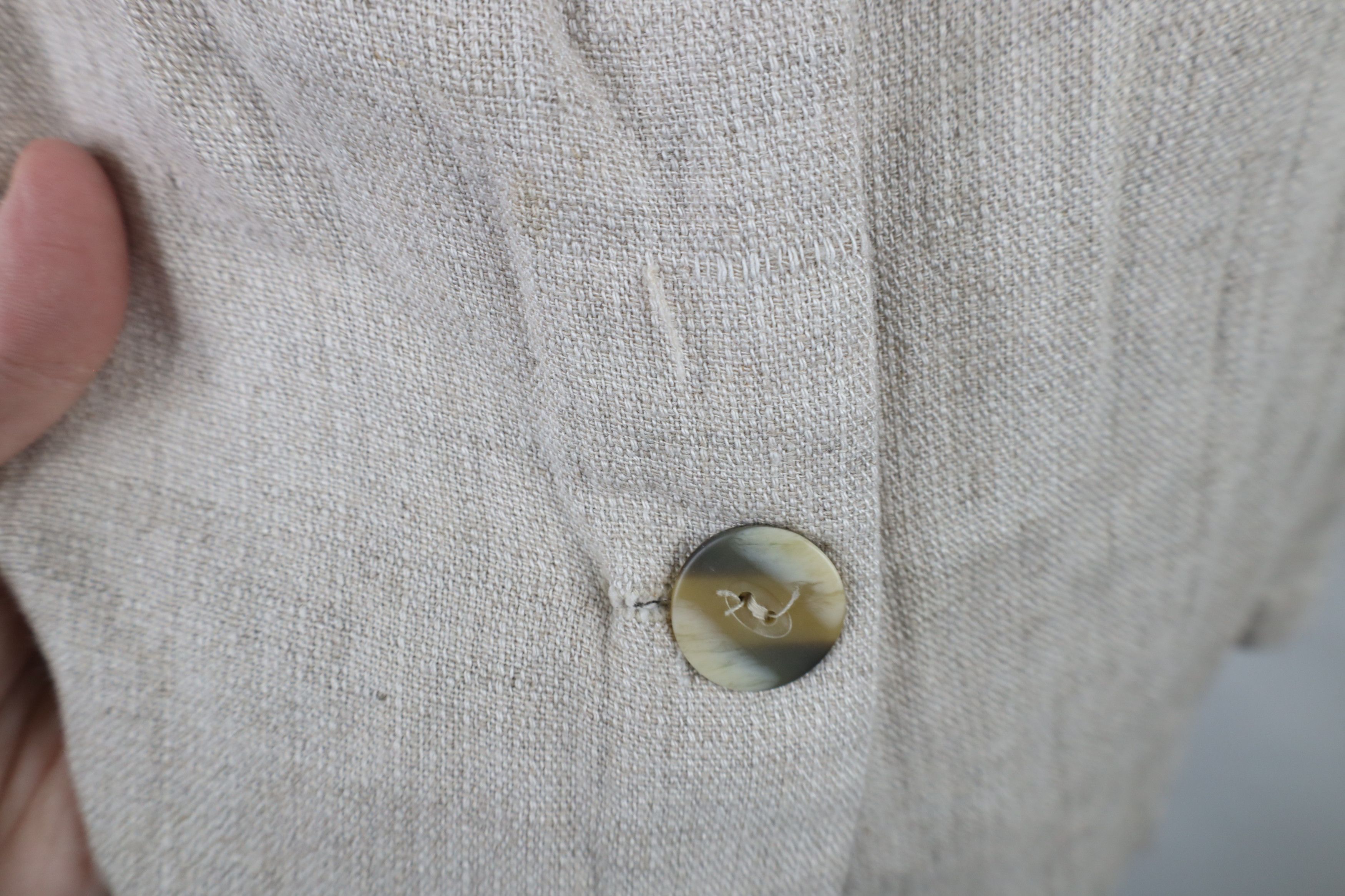 Vintage Vintage 90s Lagenlook Linen Blend Button Jacket Tunic USA Size XL / US 12-14 / IT 48-50 - 5 Thumbnail