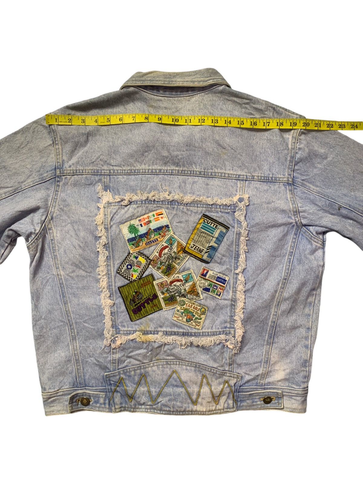 Japanese Brand × Vintage Rare Design Vintage Cuttle JeansDenim Jackets Size US M / EU 48-50 / 2 - 13 Thumbnail