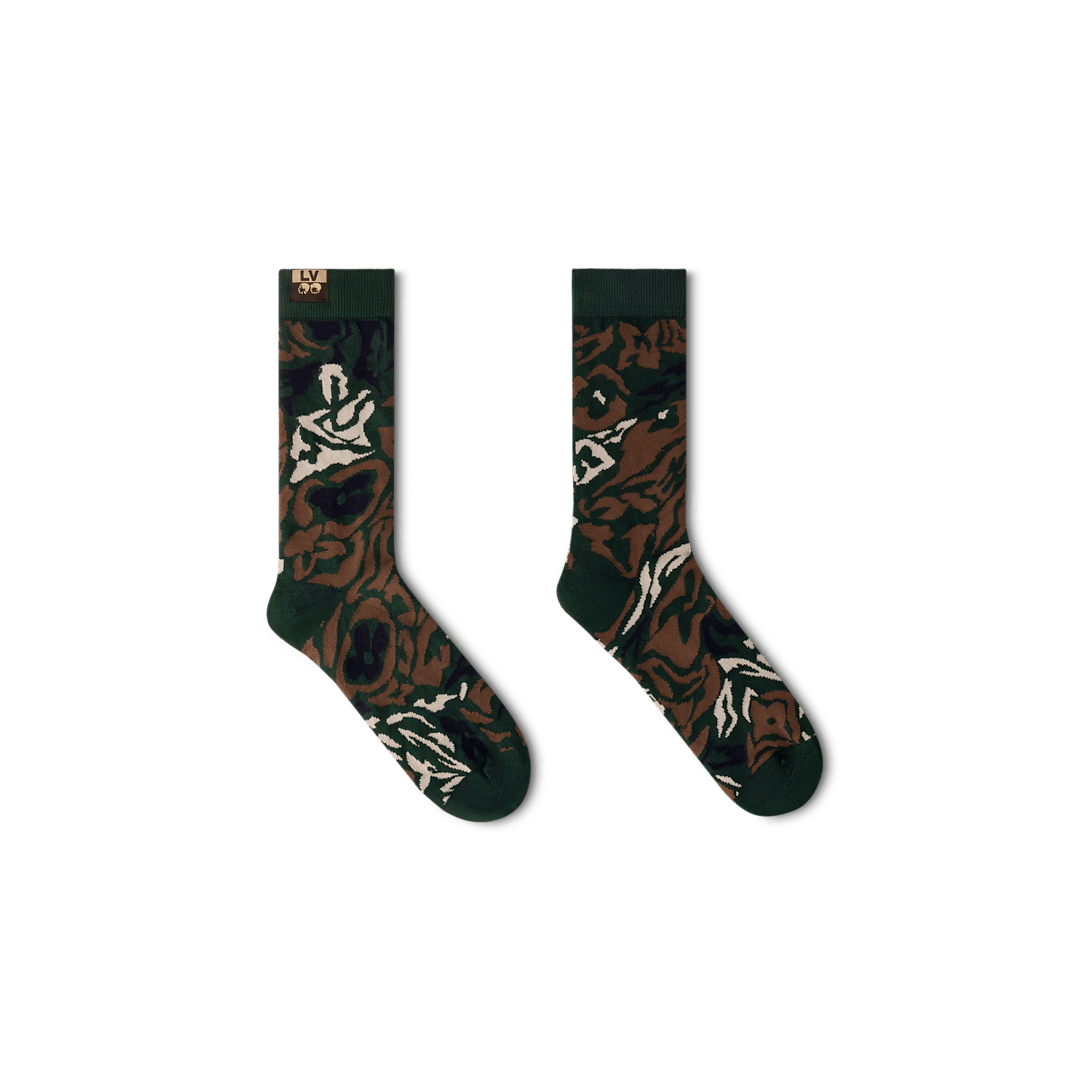 Louis Vuitton LV Camo Socks Size ONE SIZE - 1 Thumbnail