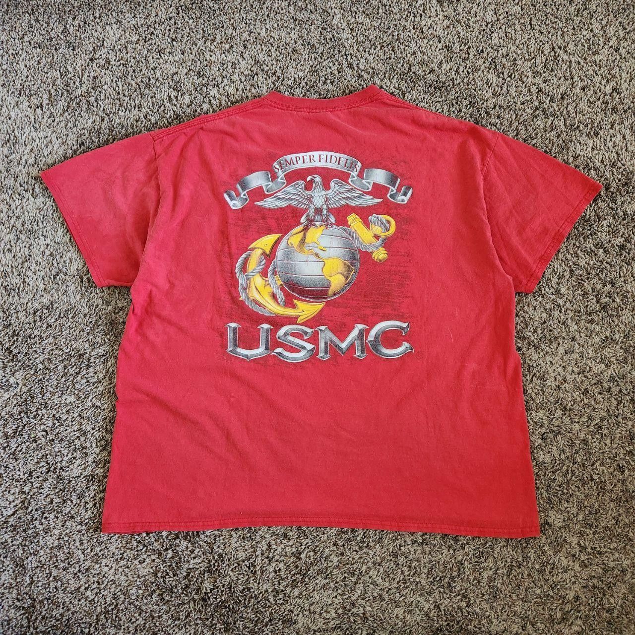 Vintage Vintage USMC Marine Corps T-Shirt United States Military Size US XXL / EU 58 / 5 - 5 Thumbnail