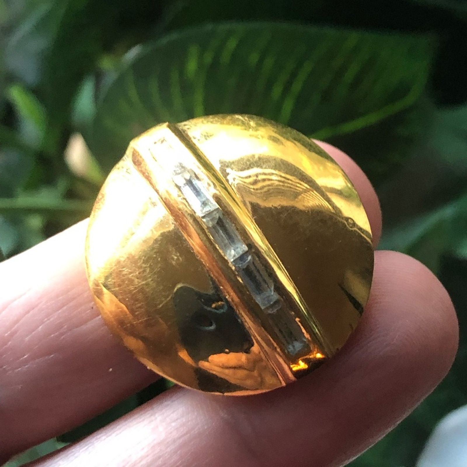 Vintage Vintage 80s Impostors dome baguette stone clip on earrings Size ONE SIZE - 6 Thumbnail
