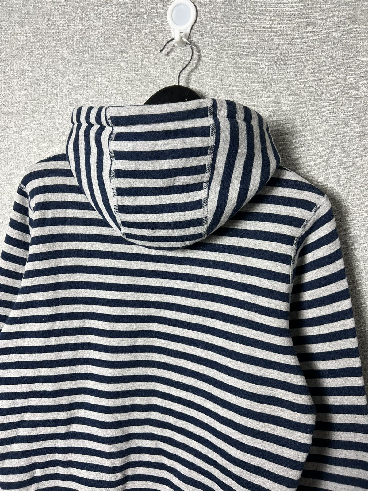 Noah Noah Logo Print Striped Fleece Cotton Hoodie Size US S / EU 44-46 / 1 - 11 Thumbnail