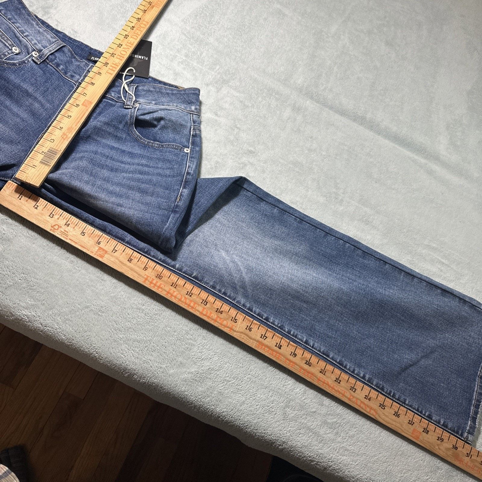 Asos Y2K 2000s Flamingals Beyond Baggy Jeans Wms 30x31 Small Size 30" / US 8 / IT 44 - 15 Thumbnail