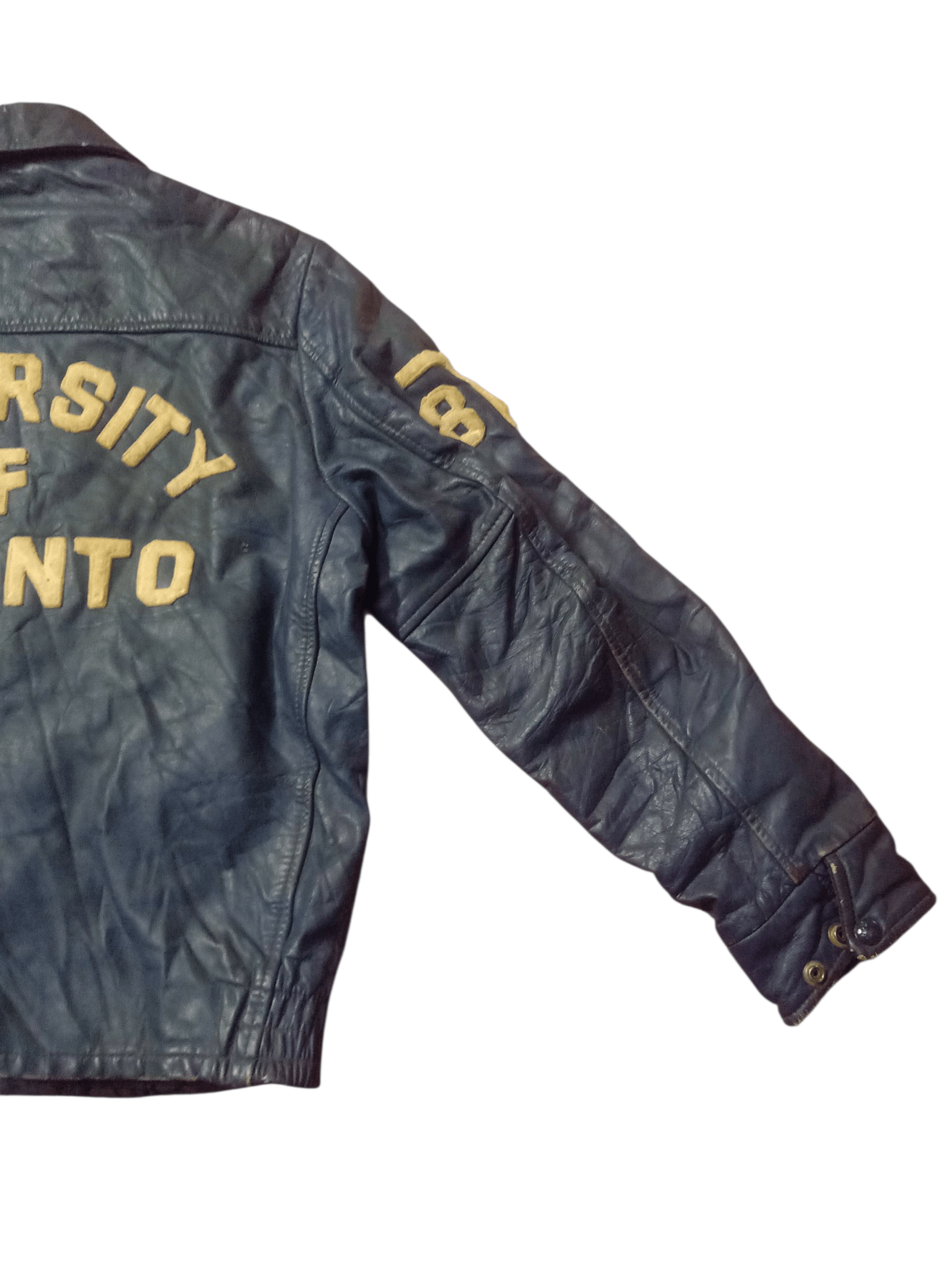 Genuine Leather 💥Vintage 60S Universiti Of Toronto Leathers EmbroideryMen💥 Size US M / EU 48-50 / 2 - 19 Thumbnail