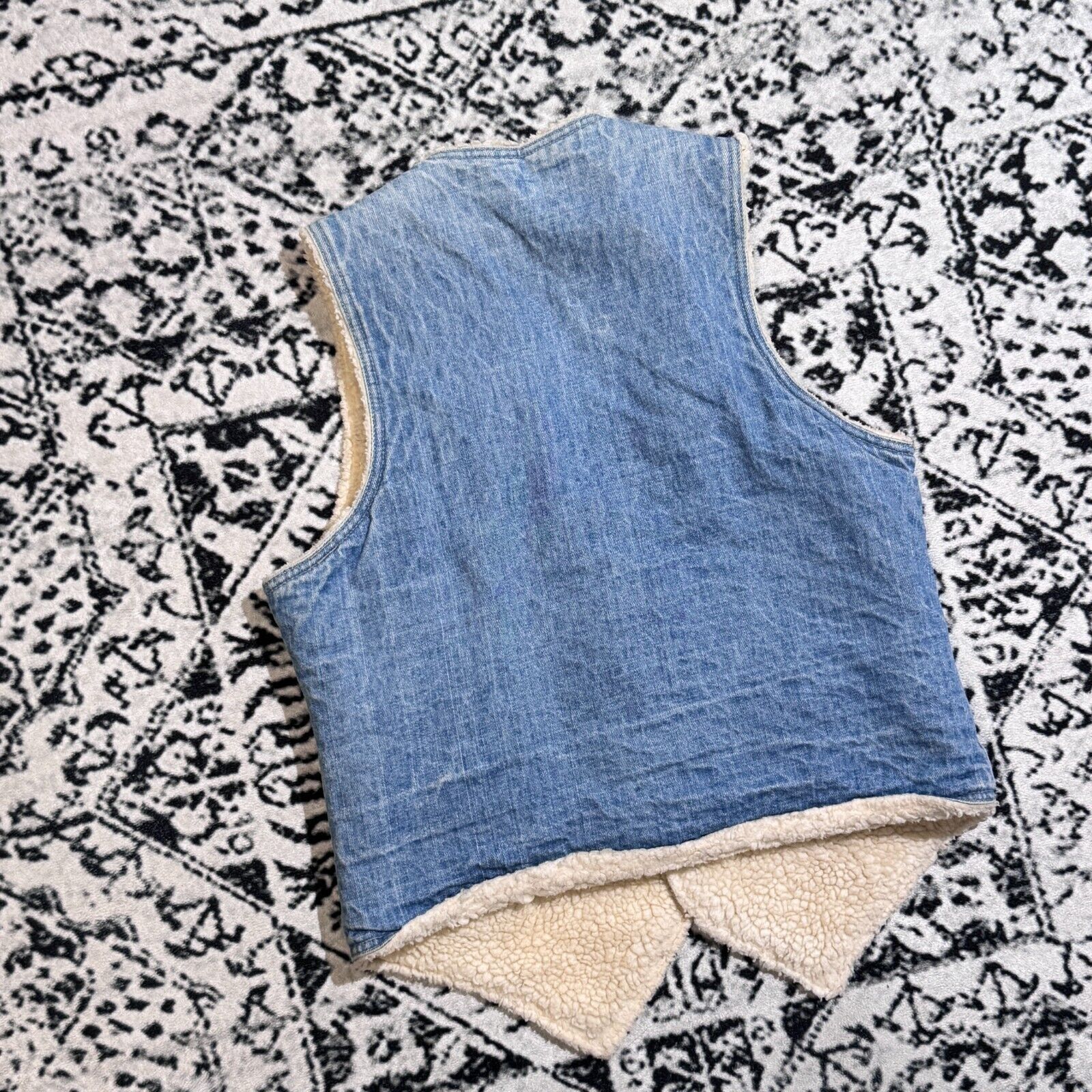 Levi's × Vintage Levis Baby Blue Cotton Vest Sherpa Jacket Size M Vintage Size US M / EU 48-50 / 2 - 10 Thumbnail