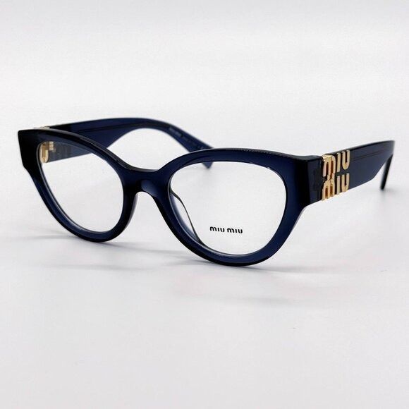 Miu Miu NEW MIU MIU MU01VV 08Q1O1 NAVY BLUE WOMEN EYEGLASSES MIU MIU Size ONE SIZE - 5 Thumbnail