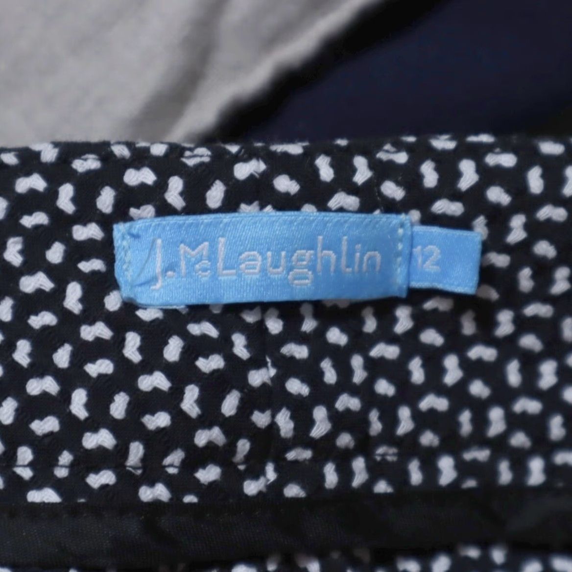 Vintage J. Mcluaghlin Stretch High Rise Seersucker Pants Black Patterned Women's 12 Size 34" / US 12 / IT 48 - 5 Thumbnail
