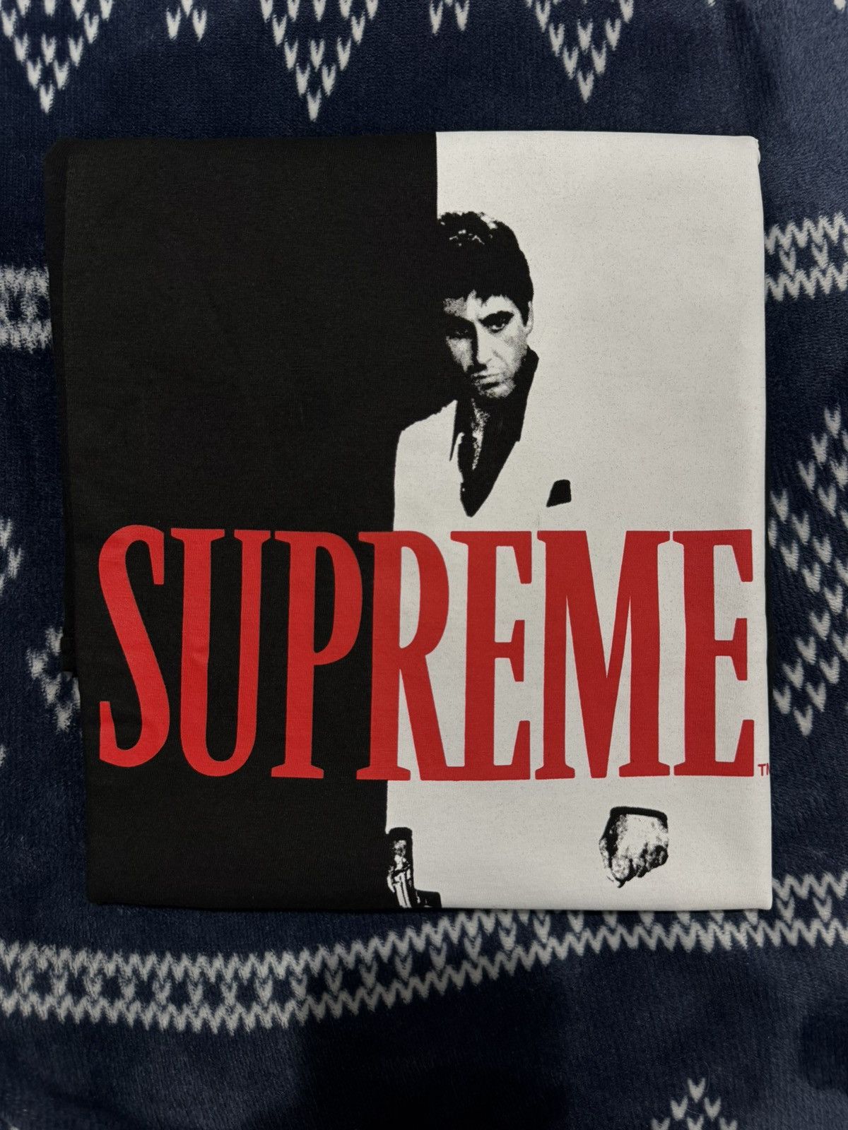 【稀少‼️】Supreme Scarface Split Tee XL Black Supreme Scarface Split Tee Black FW17 Size Large | eBay