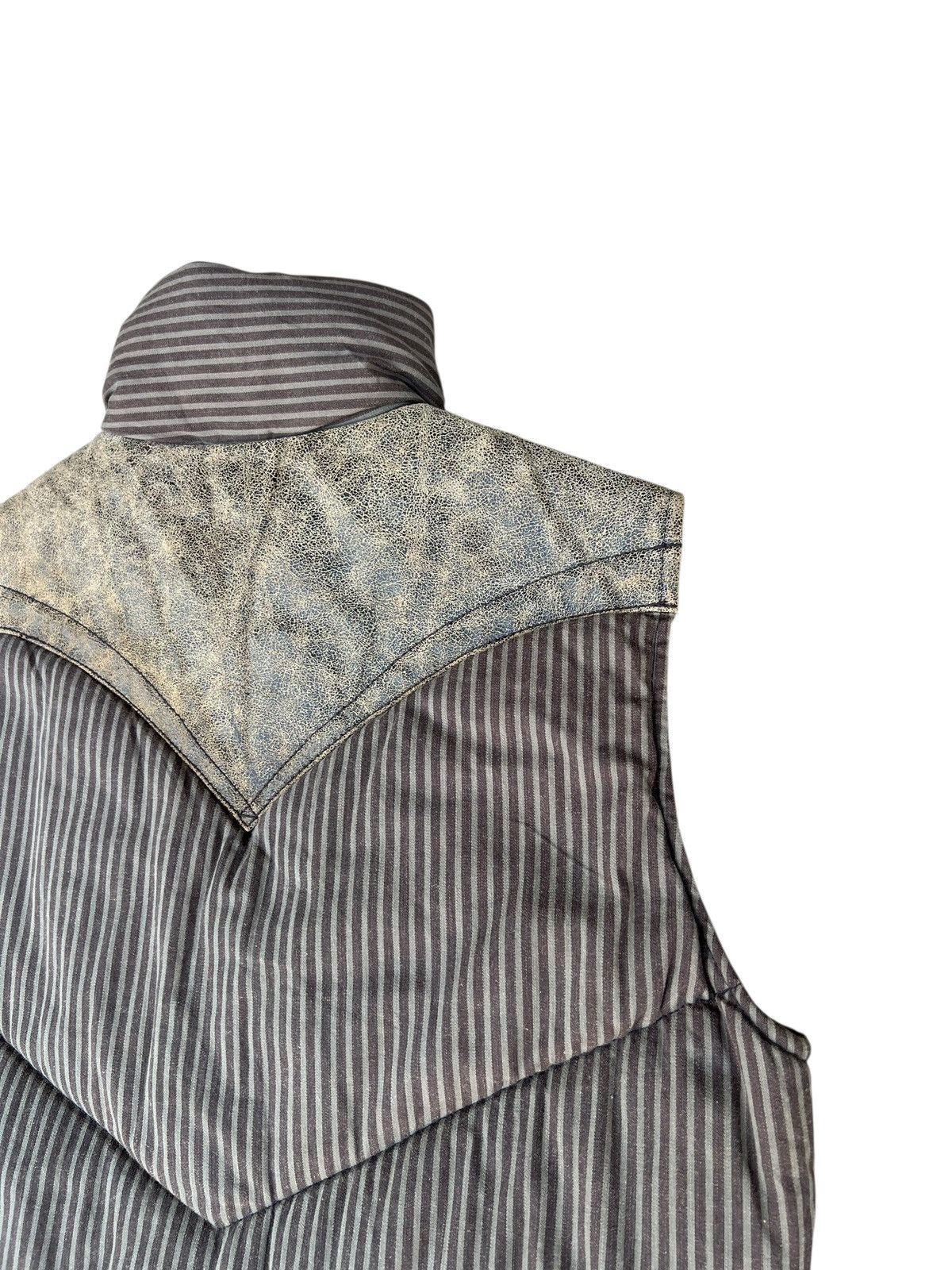 Levi's Vintage 2003 Levi’s Redloop Waxed Hybrid Leather puffer Vest Size US M / EU 48-50 / 2 - 18 Thumbnail