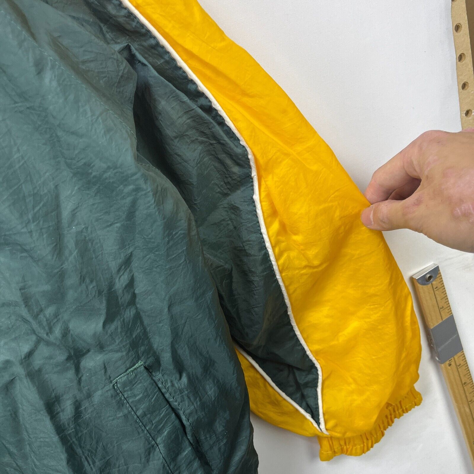 NFL × Vintage Vintage 90s Green Bay Packers LogoAthletic Windbreaker Large Size US L / EU 52-54 / 3 - 6 Thumbnail