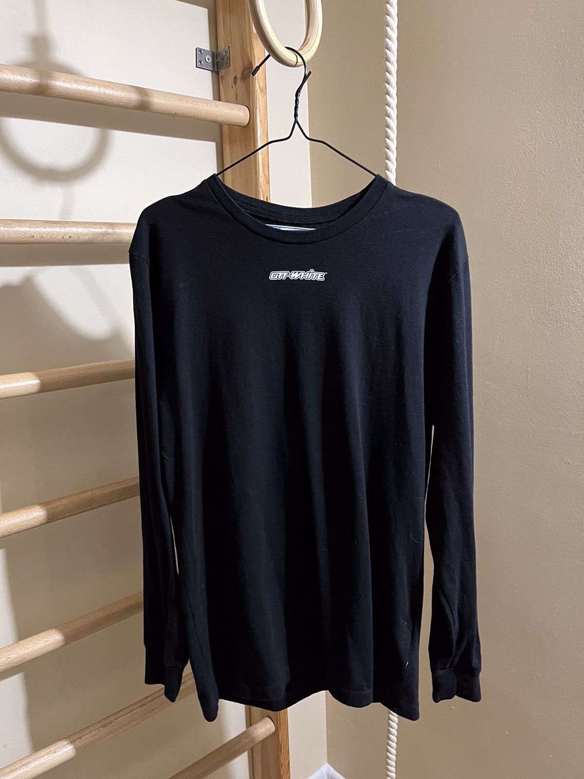 Rare Off White Marker Arrows Back Big Logo Long Sleeve