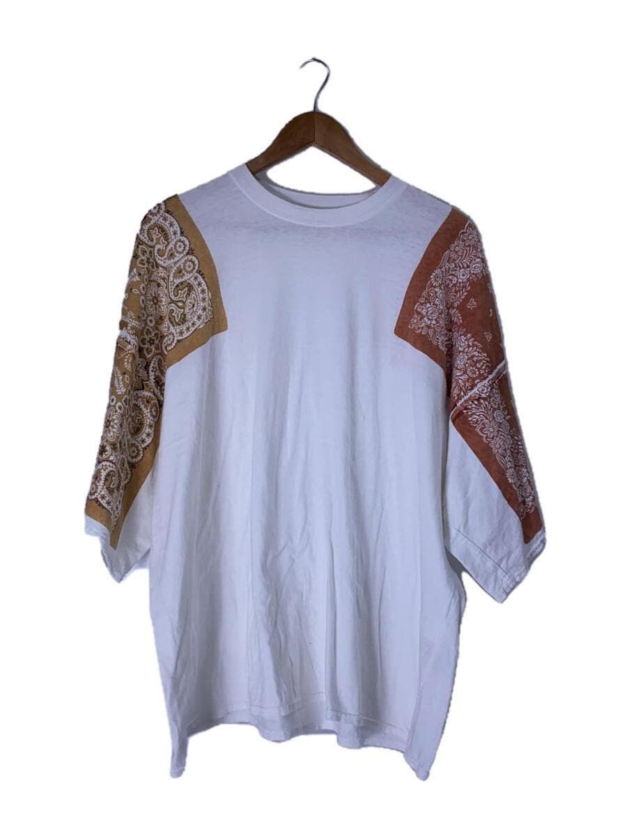 image of Kapital Oversized Bandana Shirt in White, Men's (Size XL)