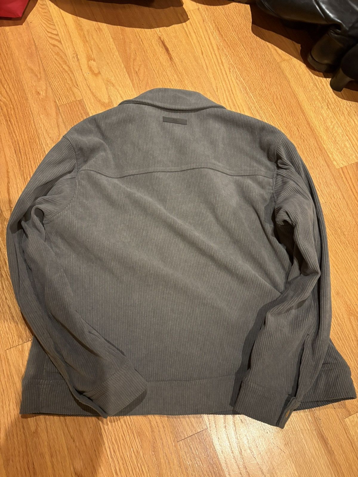 Richie Le Collection Richie Le Grey Corduroy Cropped Overshirt Size US S / EU 44-46 / 1 - 2 Thumbnail