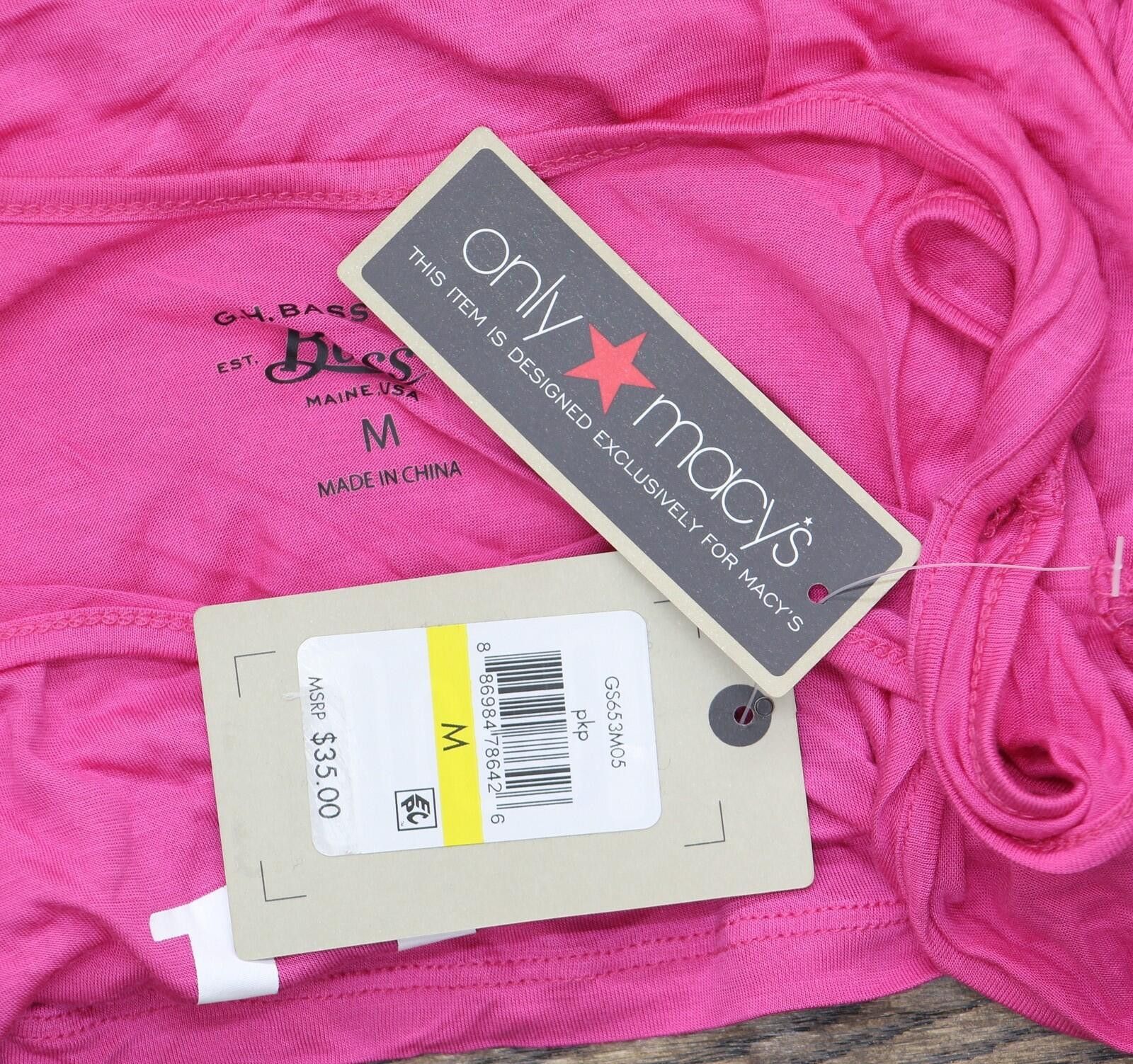Bass Nwt Bass Sleeveless Tank Scoop Neck Top 480321173 Pink M Size M / US 6-8 / IT 42-44 - 5 Thumbnail