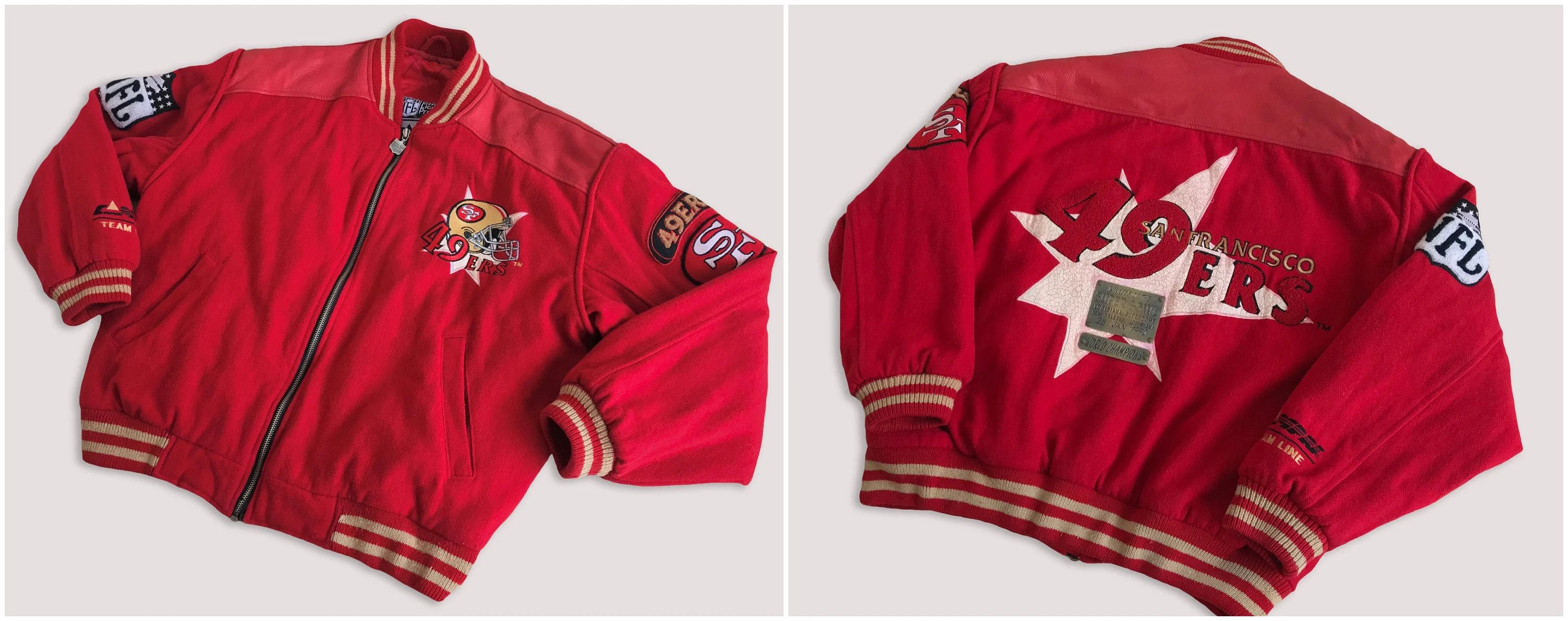 NFL Vintage 1990 SAN FRANCISCO 49ers Jacket Super Bowl Champions Size US L / EU 52-54 / 3 - 10 Thumbnail