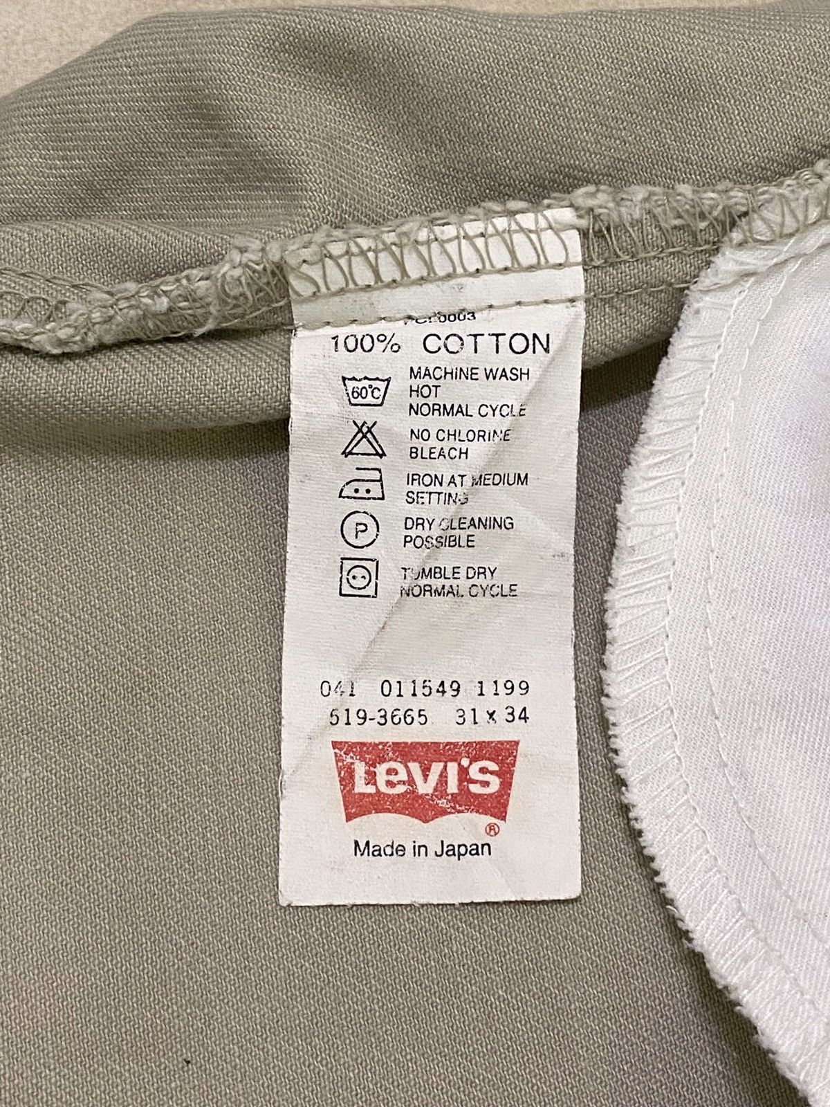 Levi's Levi’s 519 Chinos size 31 Made in Japan Straight cut Size US 30 / EU 46 - 4 Thumbnail