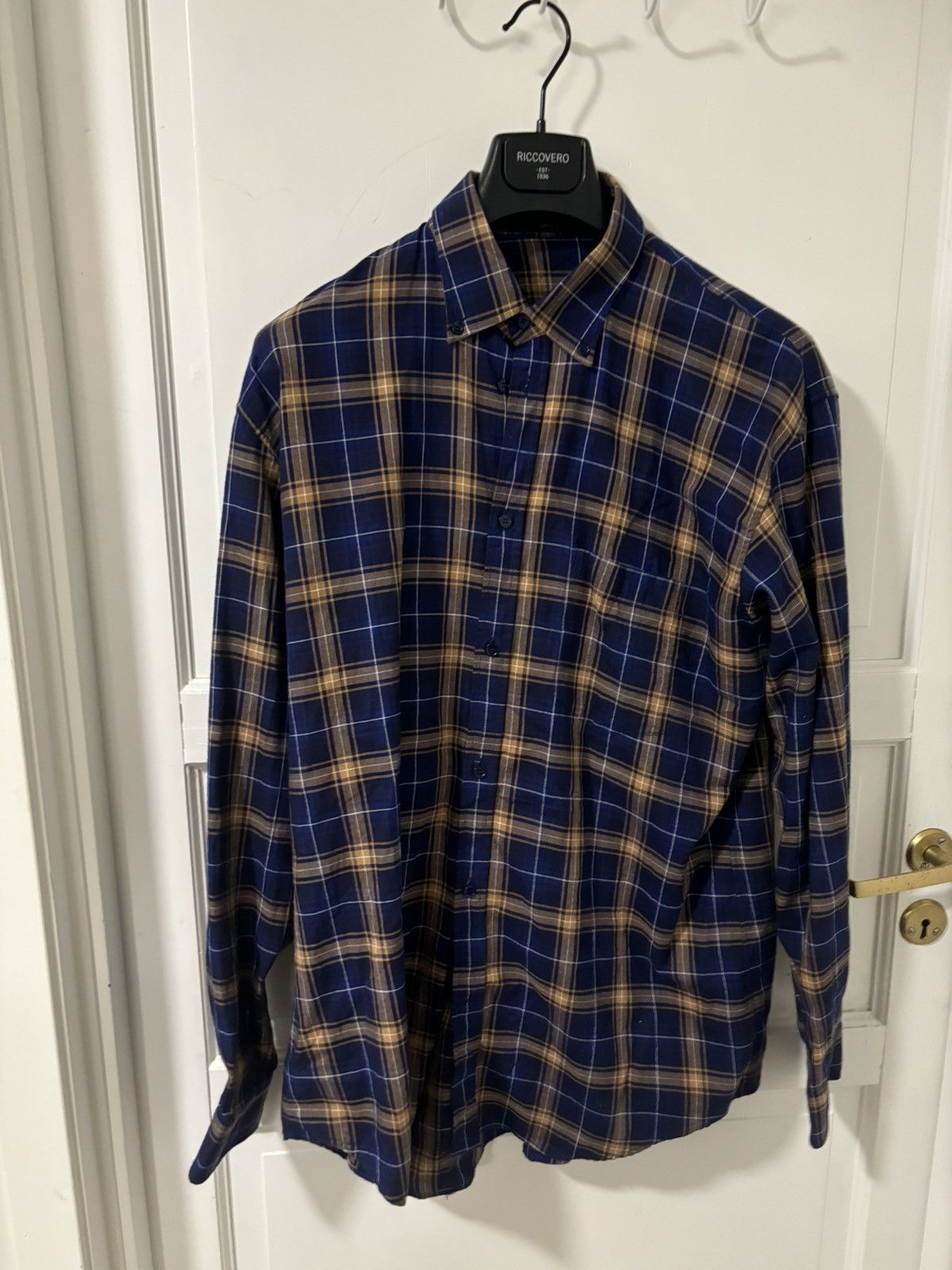 Balenciaga Balenciaga back logo flannel Size US L / EU 52-54 / 3 - 4 Thumbnail
