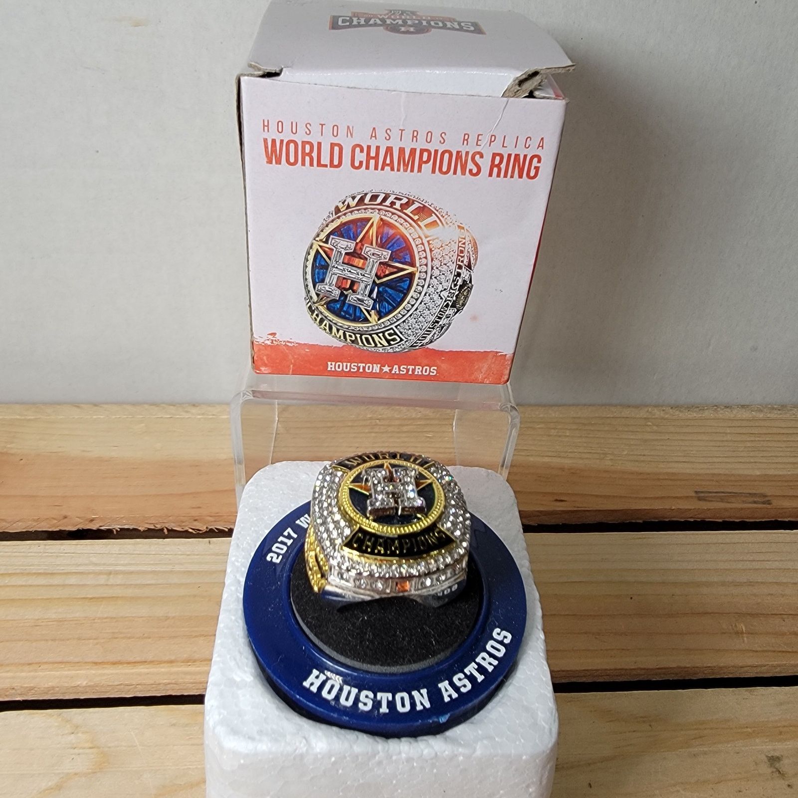 Other Houston Astros 2017 World Champs Replica Ring w/Box-Size 12 Size ONE SIZE - 1 Thumbnail