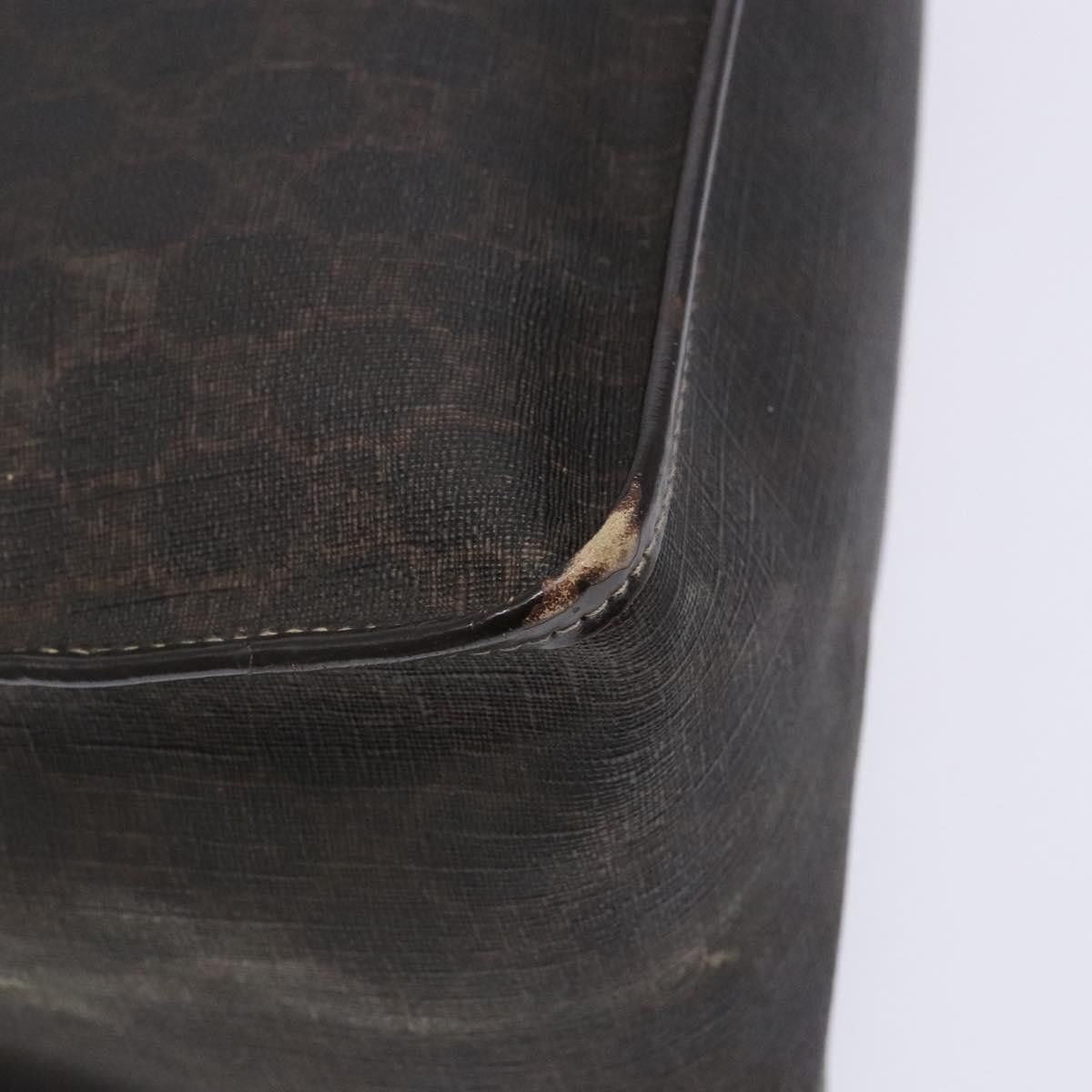 Gucci GUCCI GG Supreme Hand Bag Pvc Leather Gold Dark Brown Size ONE SIZE - 11 Thumbnail