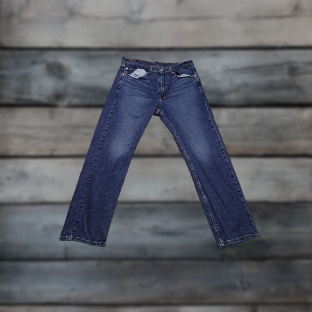 Levi's Levi's 505 Jeans Mens 34x30 Blue Regular Fit Straight Leg Cowboy Size US 34 / EU 50 - 1 Thumbnail