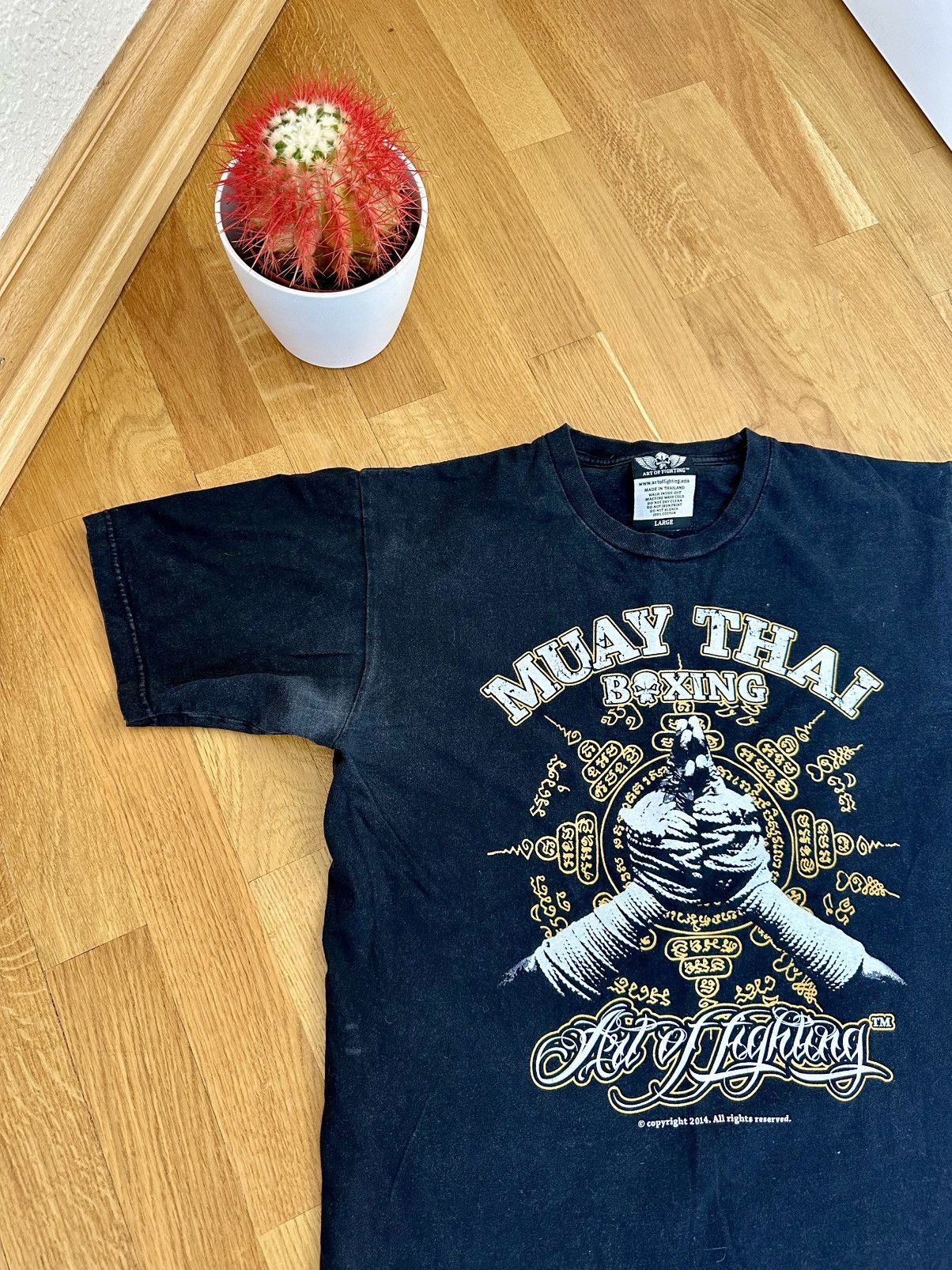 Vintage Vintage Muai Thai “Boxing” T-shirt Size US L / EU 52-54 / 3 - 3 Thumbnail