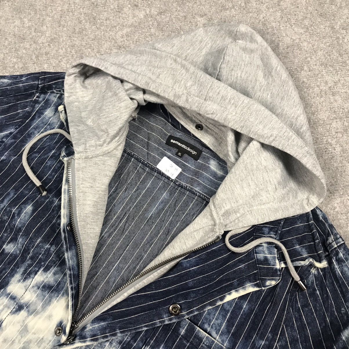Japanese Brand Semanticdesign Acid Wash Style Zipper Denim Jacket Size US L / EU 52-54 / 3 - 13 Thumbnail