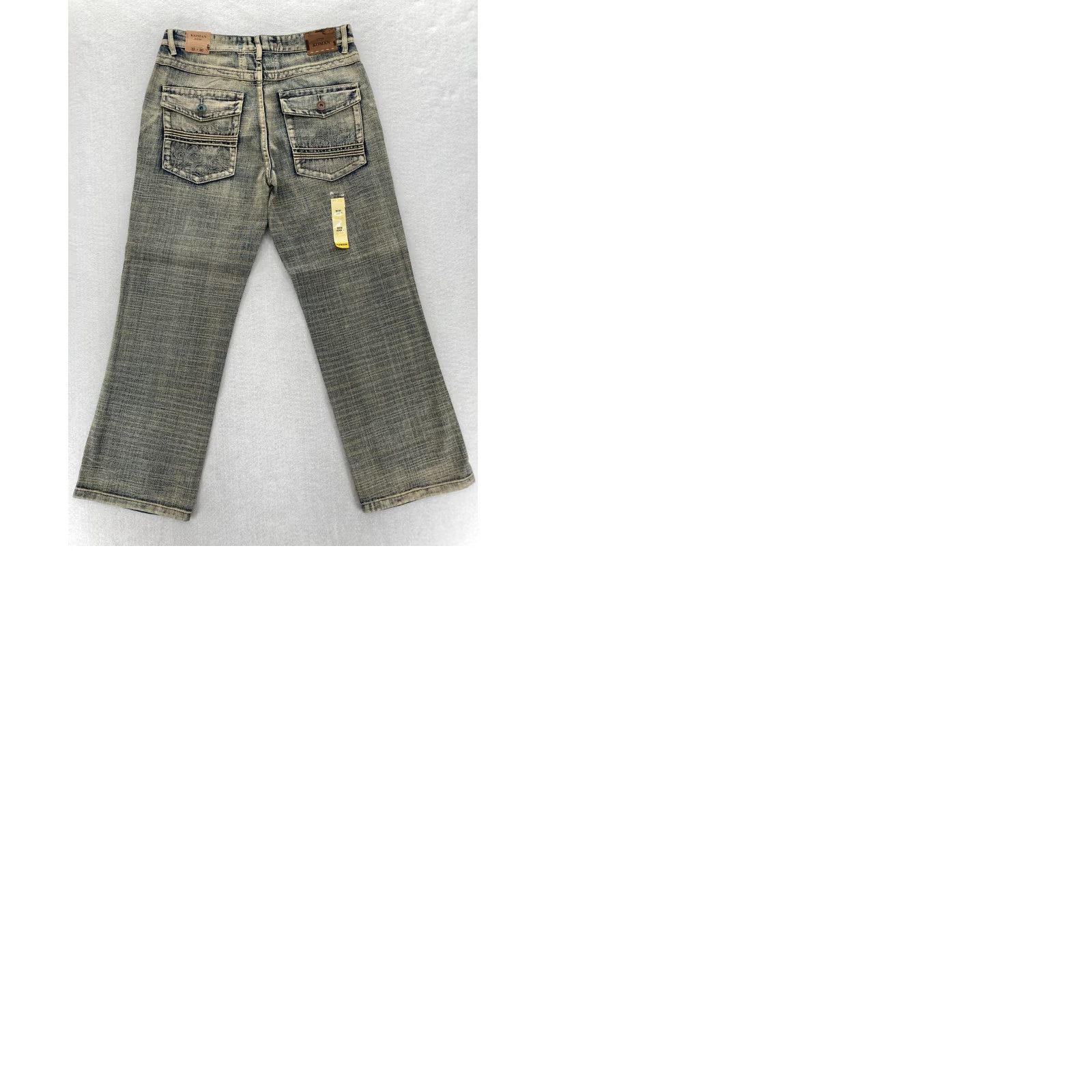 Denime VINTAGE Koman Jeans Mens 32x30 Relaxed Straight Blue Denim Flap Pocket Y2K NWT Size US 32 / EU 48 - 10 Thumbnail