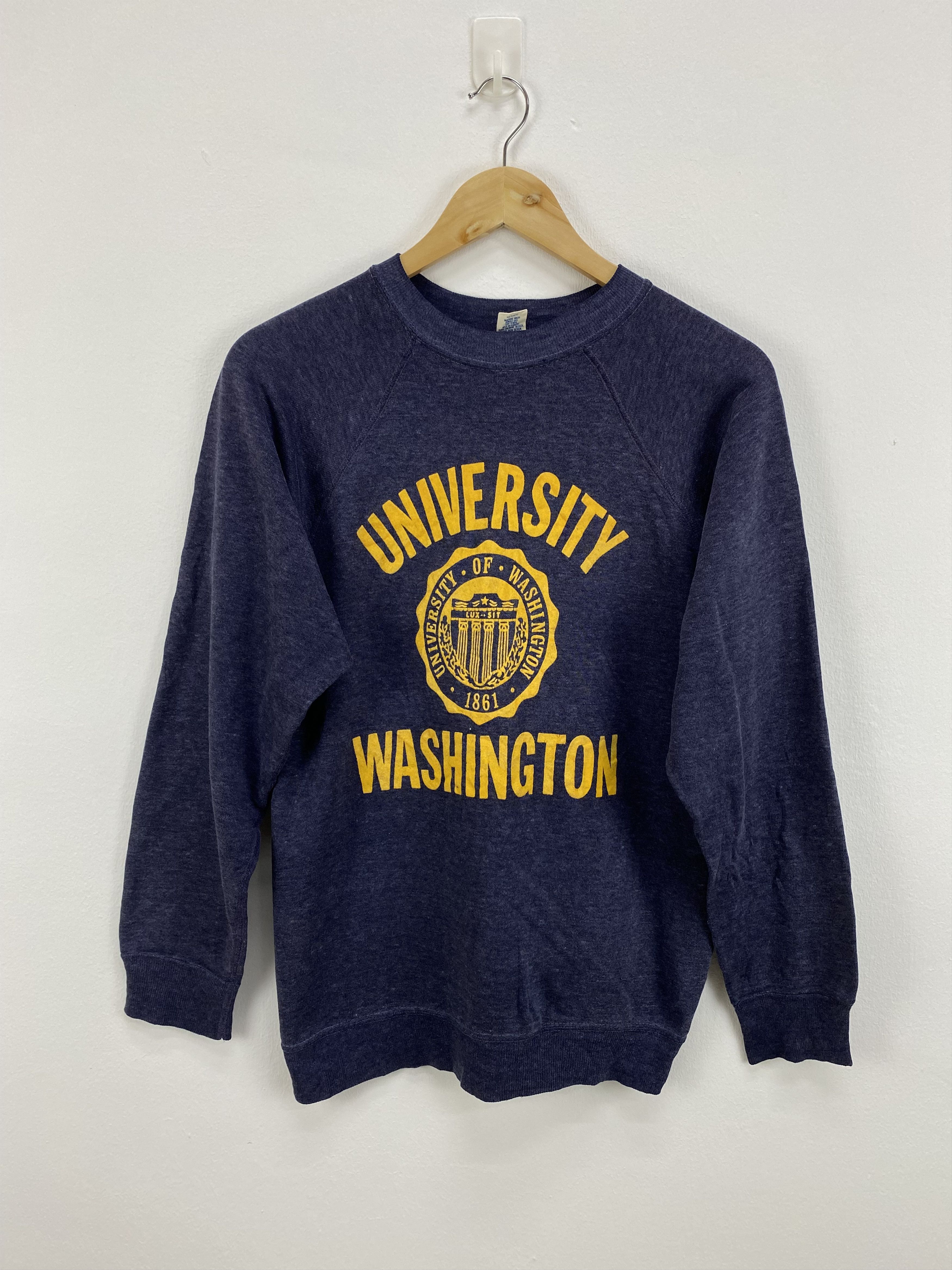 Vintage Vintage University Washington Sweatshirt Size US M / EU 48-50 / 2 - 1 Thumbnail