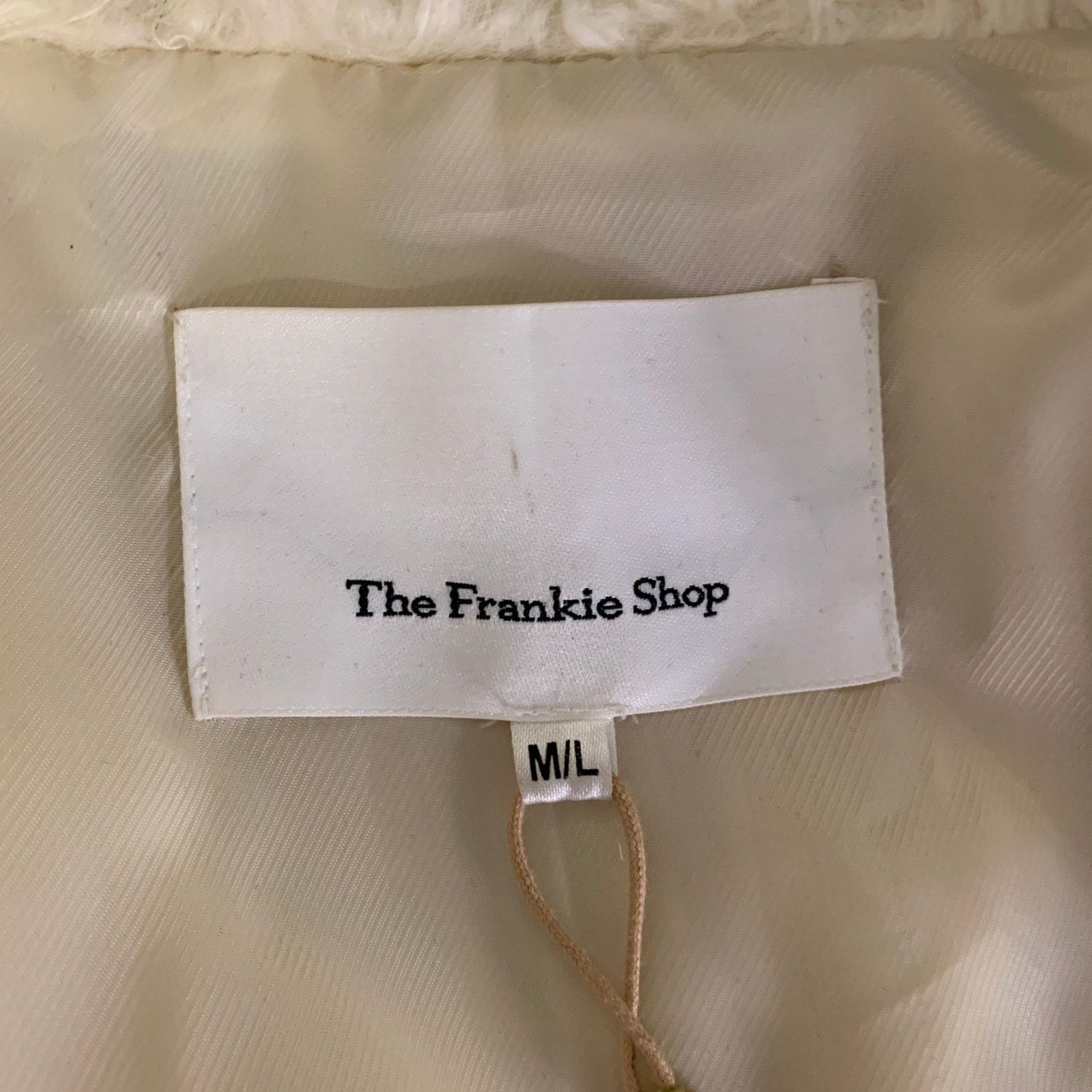 Frankie Shop THE FRANKIE SHOP M/L Off White Faux Fur Notch Lapel Coat Size ONE SIZE - 5 Thumbnail
