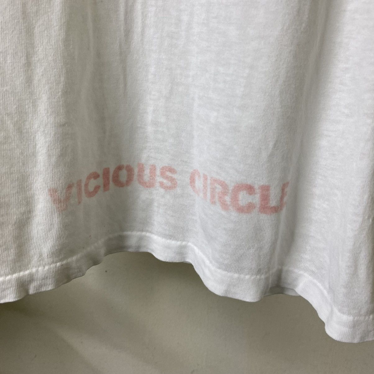 Peanuts Vintage 90s Snoopy Political Vicious Circle Distressed LS T Size US M / EU 48-50 / 2 - 11 Thumbnail