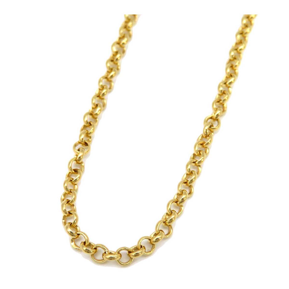 image of Chrome Hearts 22K Roll Chain - 18 Inch in Gold, Men's