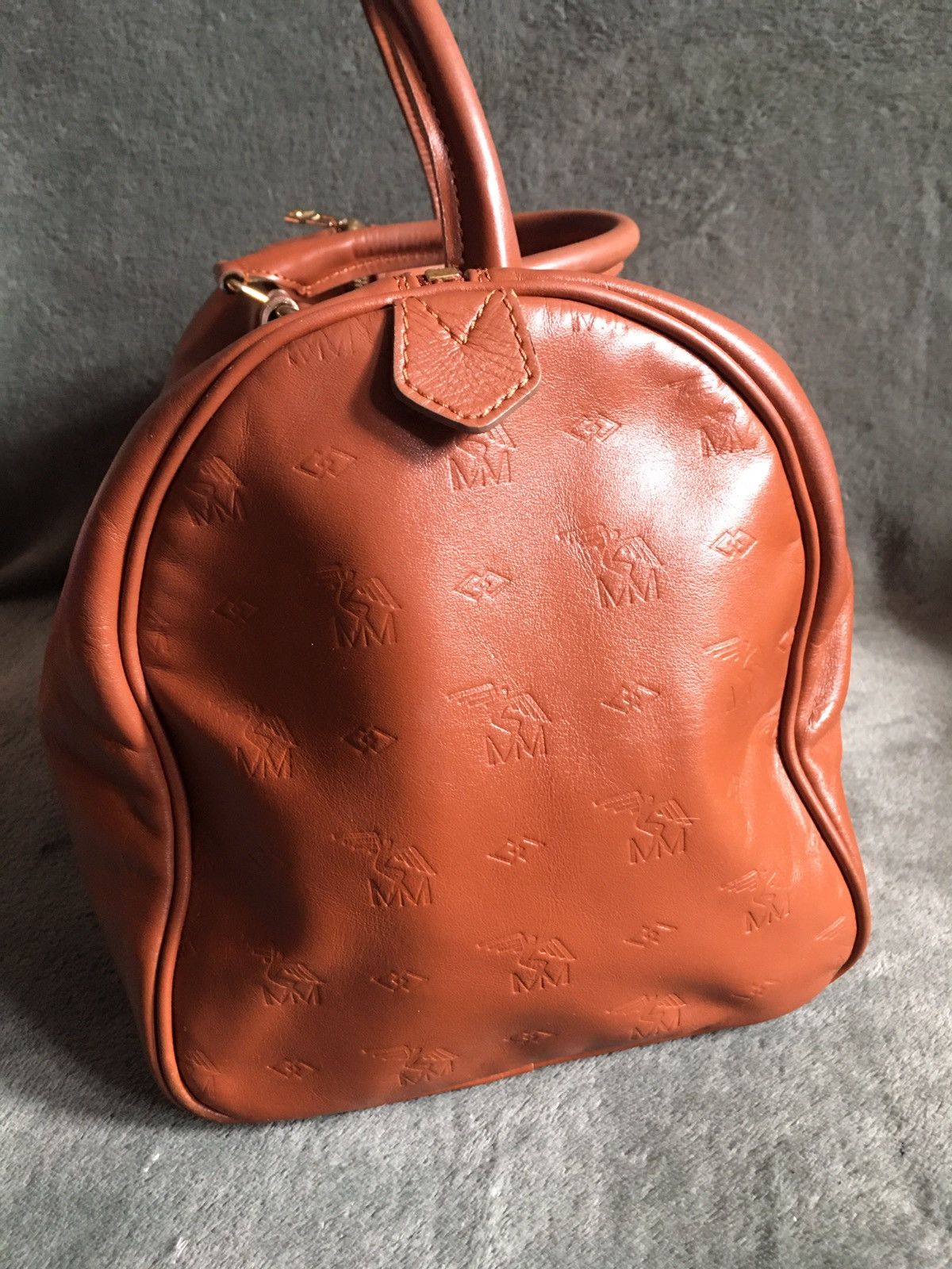 Vintage Maison Mollerus Leather Monogram Vintage Handbag Should Bag Size ONE SIZE - 6 Thumbnail