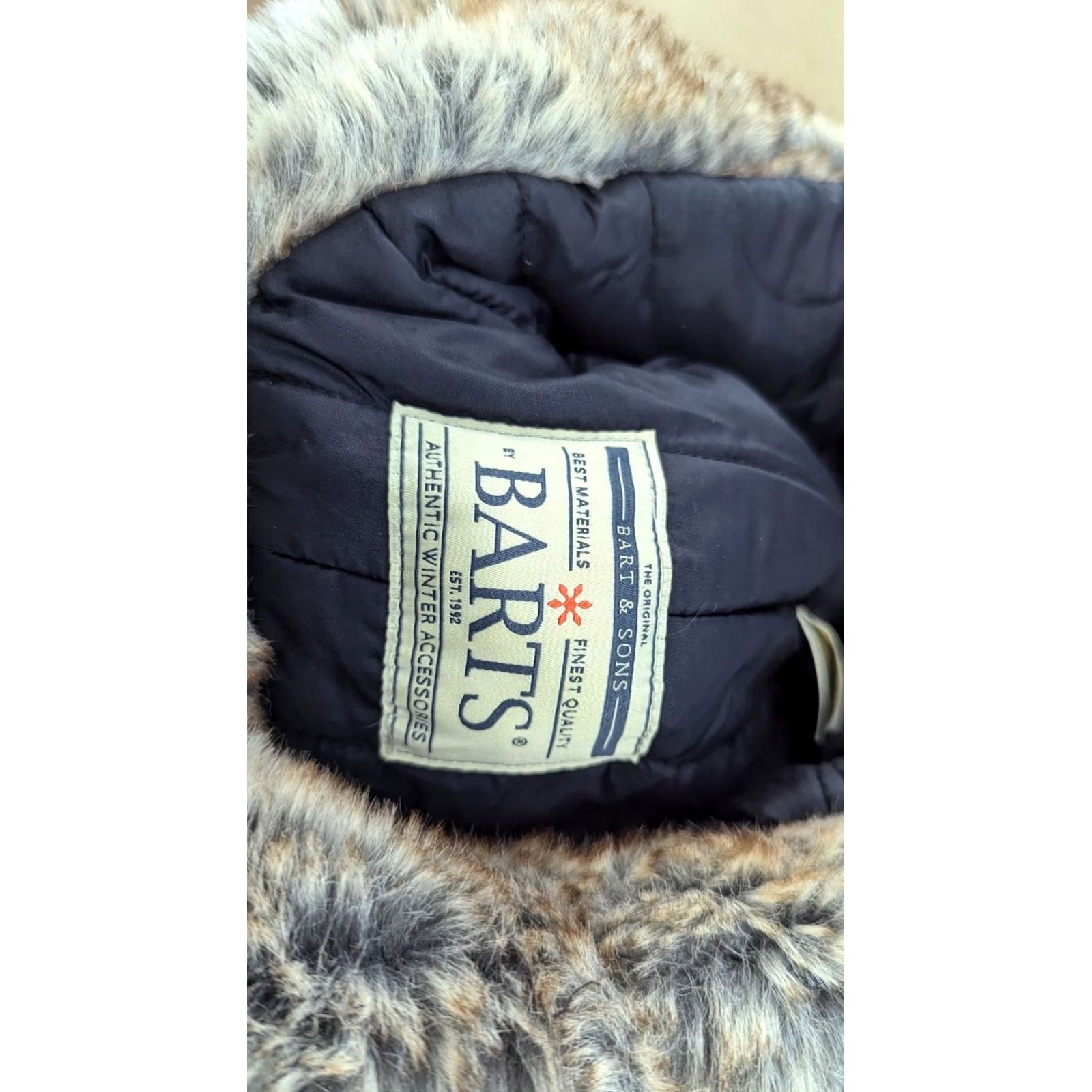 Vintage Barts Trapper Hat One Size Ushanka Faux Fur Winter Cap Wool Blend Pilot Gray Wool Blend Trapper Hat Grey Unisex Adults Size ONE SIZE - 7 Thumbnail