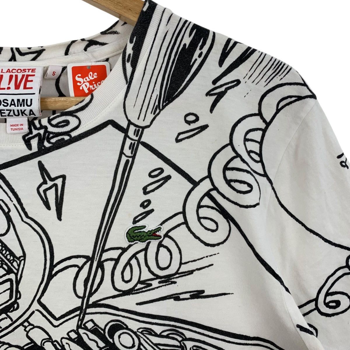 Lacoste LACOSTE Live x OSAMU TEZUKA Boy Overprint Japanese Tshirt Size US M / EU 48-50 / 2 - 3 Thumbnail