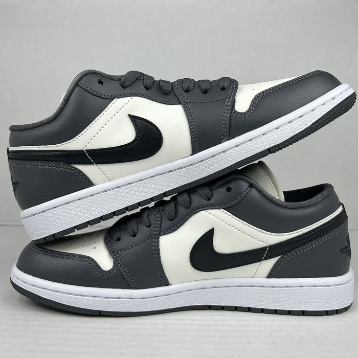 Nike Air Jordan 1 Low Dark Grey/White Women's Size 9 | Grailed