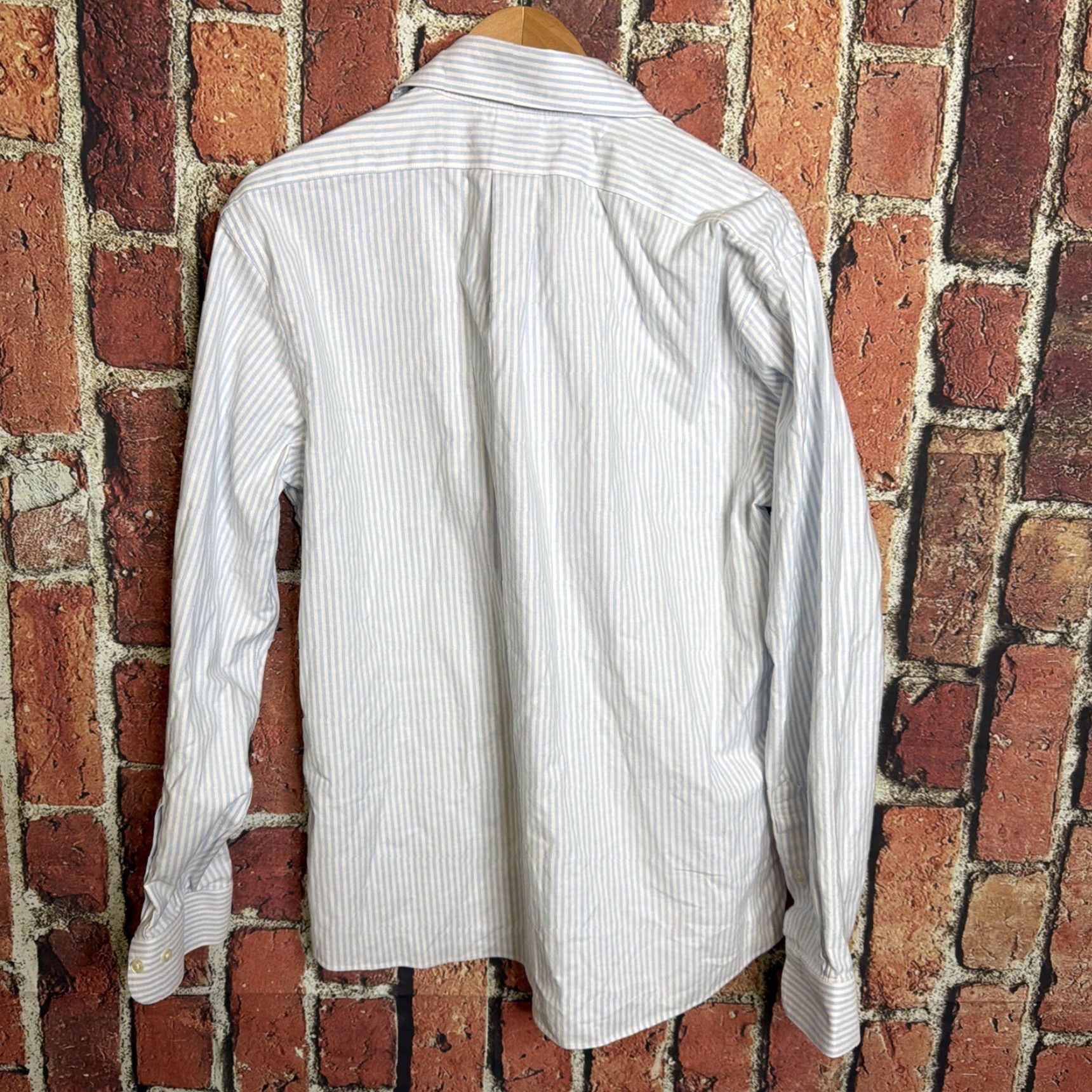 Brooks Brothers Brooks Brothers 1818 Regent Fit Non Iron Striped Button Down Shirt Mens L Size US L / EU 52-54 / 3 - 3 Thumbnail