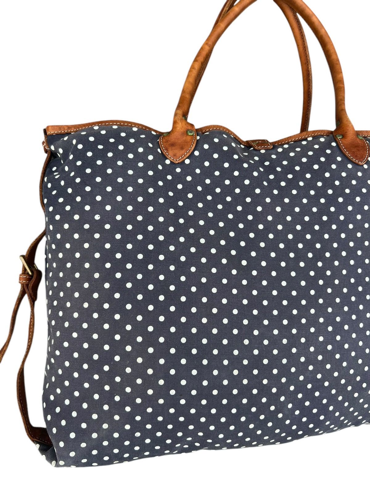 Felisi Vintage FELISI Sun Faded Canvas Leather Tote Bag Size ONE SIZE - 12 Thumbnail