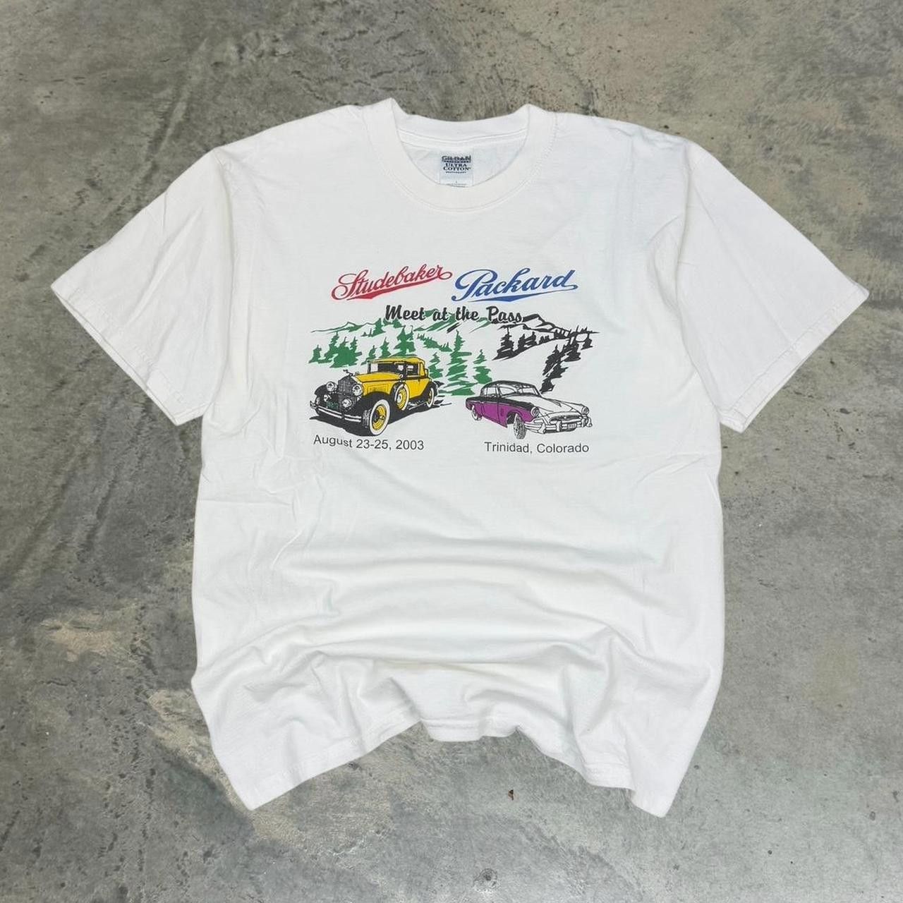 Gildan × Vintage Vintage 2003 Studebaker Packer Meet at the Pass T-Shirt Size US L / EU 52-54 / 3 - 1 Thumbnail