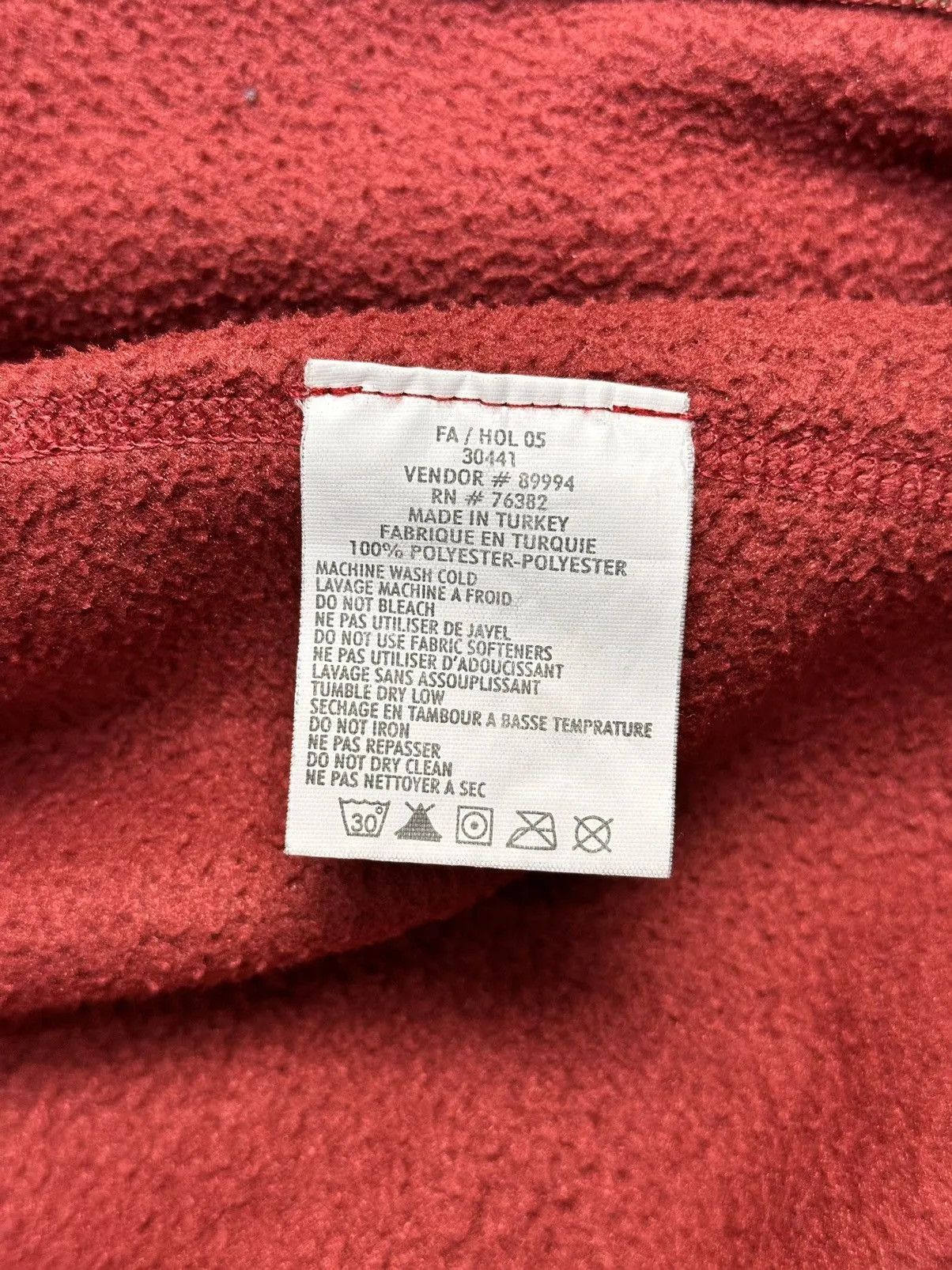 Diesel Red Fleece Zip Jacket Timberland Vintage Outdoor Y2K Look Size US XL / EU 56 / 4 - 8 Thumbnail