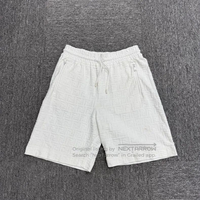 Fendi Fendi Double F Print White Shorts. Size US 30 / EU 46 - 1 Thumbnail
