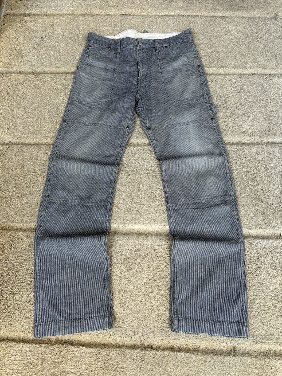 Japanese Brand Japanese Brand Seattle Hickory Double Knee Carpenter Pants Size US 32 / EU 48 - 1 Thumbnail