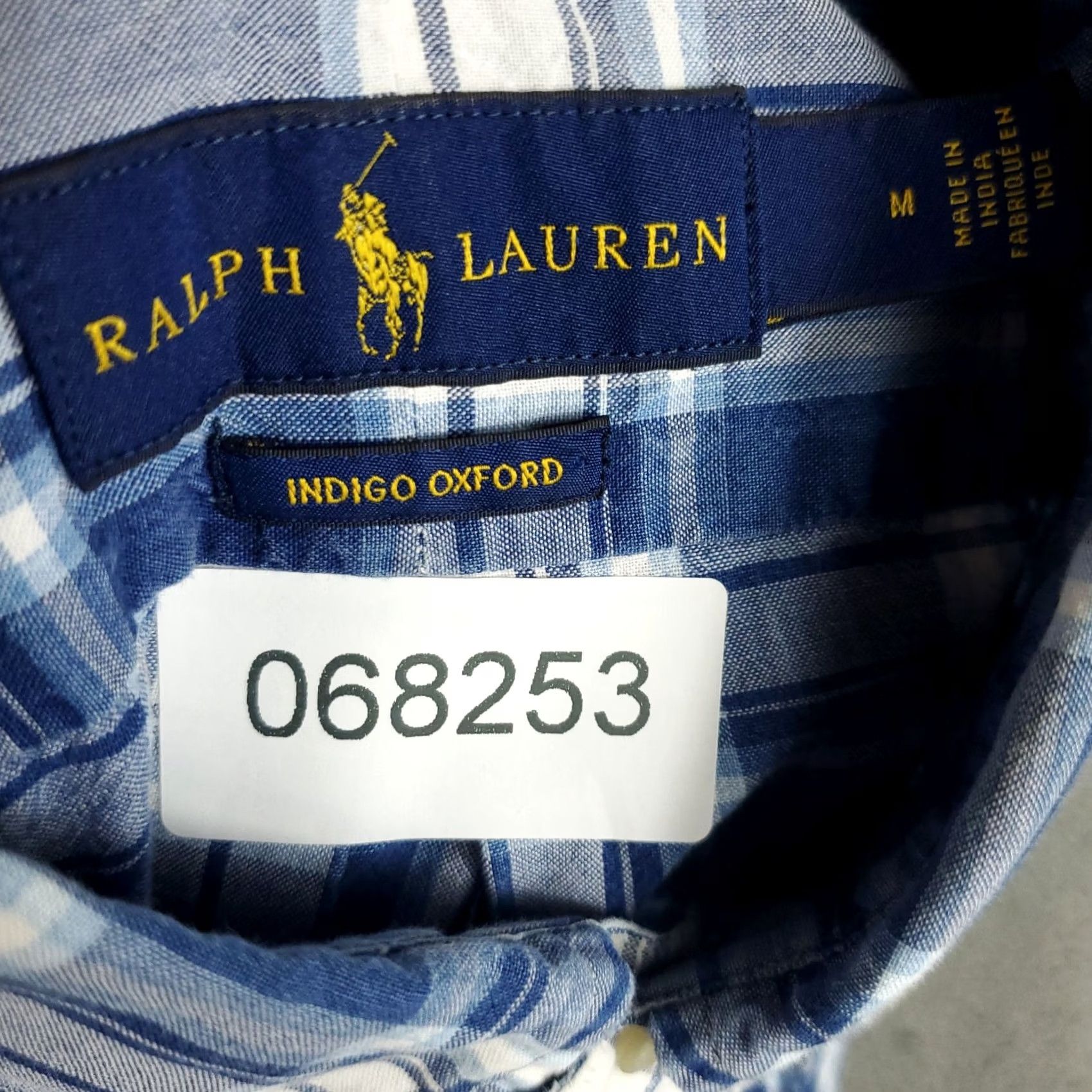 Ralph Lauren Ralph Lauren Shirt Medium Blue Plaid Pony Button Up Long Sleeve Mens Size US M / EU 48-50 / 2 - 8 Thumbnail